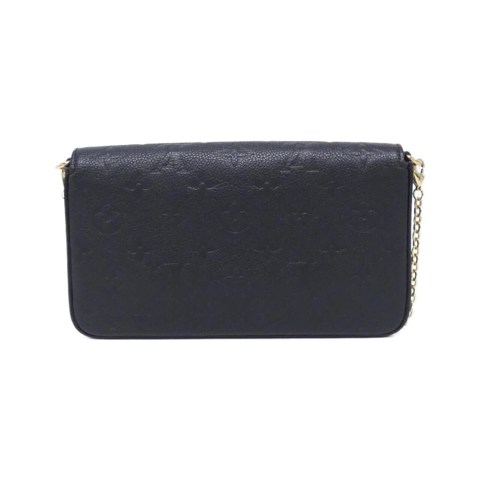 Louis Vuitton Black Leather Pochette Shoulder Bag (Pre-Owned)