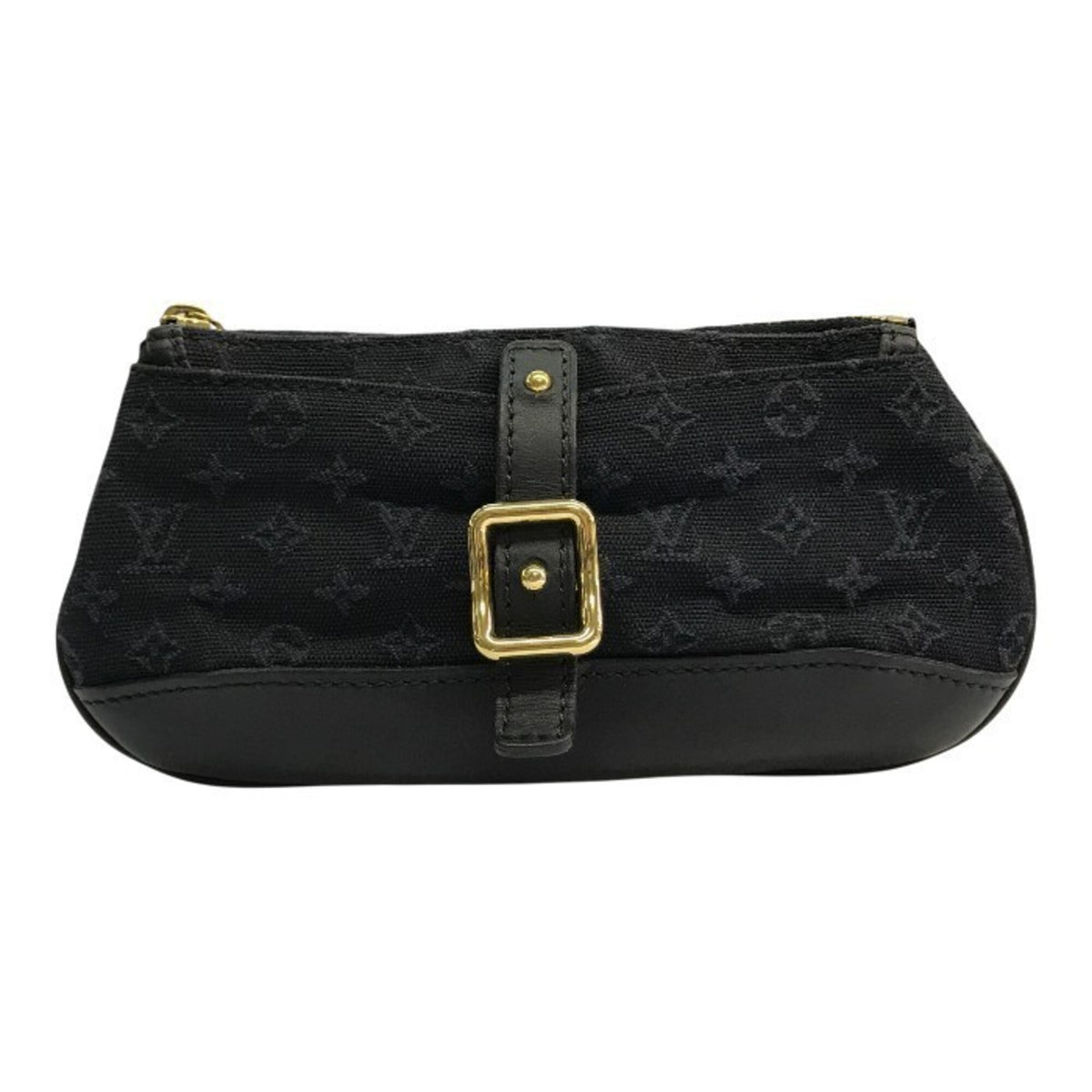 Louis Vuitton Navy Canvas Leather Pouch (Pre-Owned)