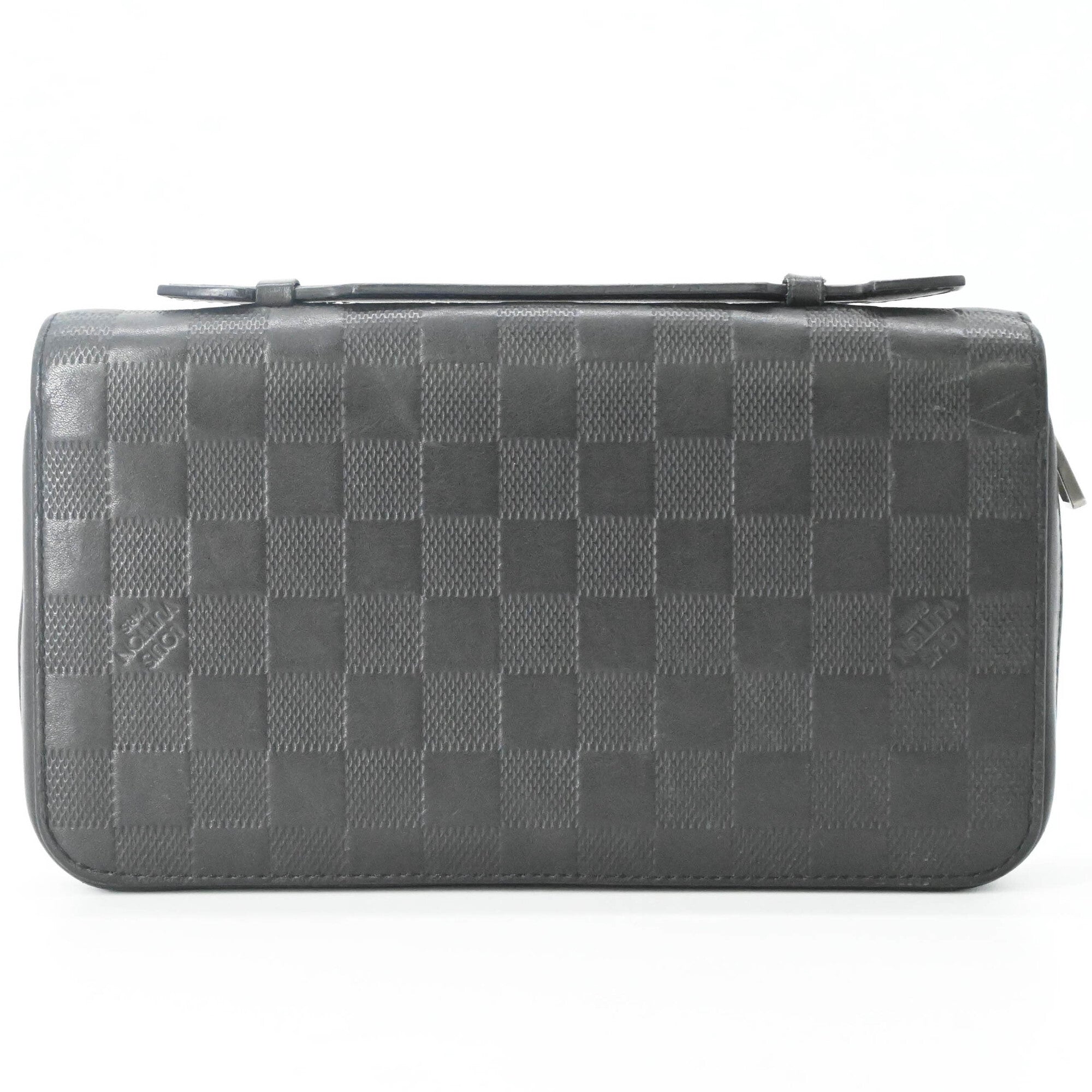 Louis Vuitton Black Damier Infini Long Wallet (Bi-Fold) (Pre-Owned)