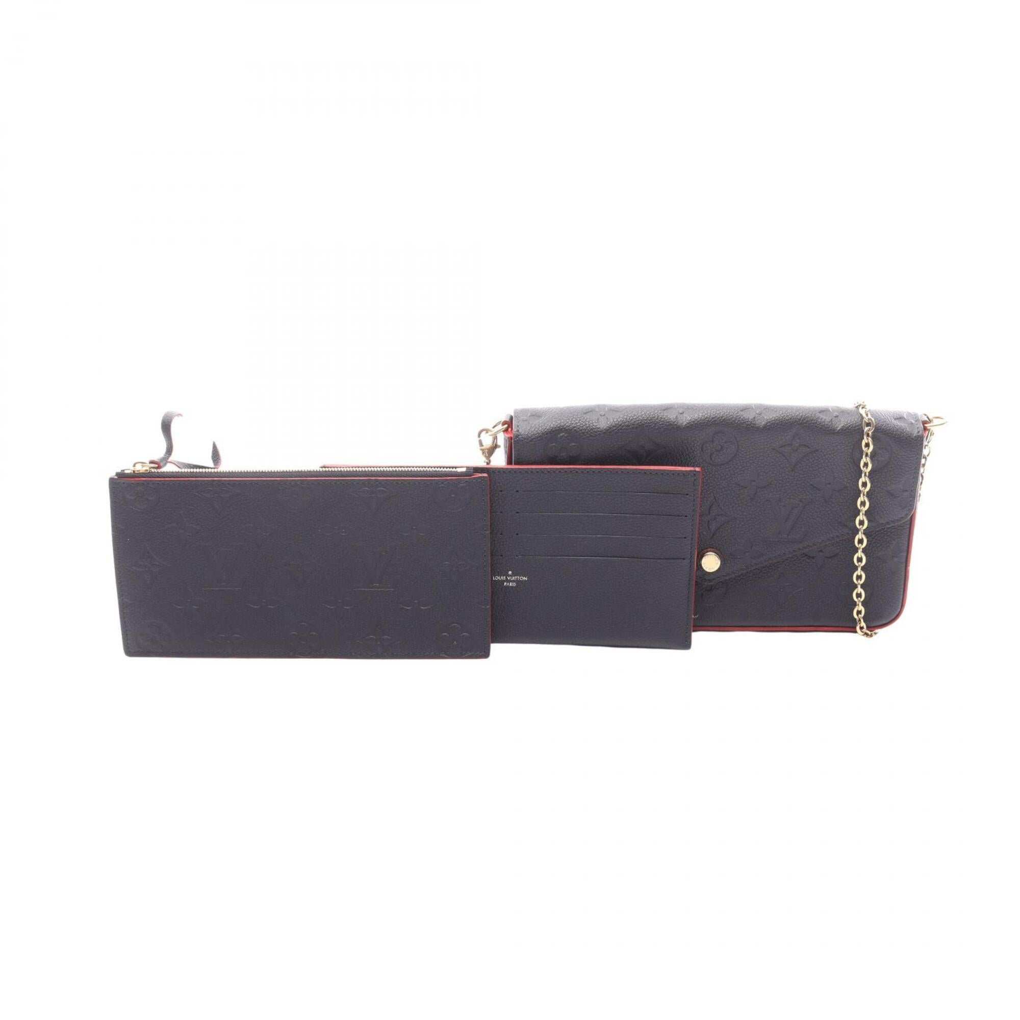 Louis Vuitton Marine Rouge Navy Red Color Monogram Empreinte Pochette Shoulder Bag (Pre-Owned)