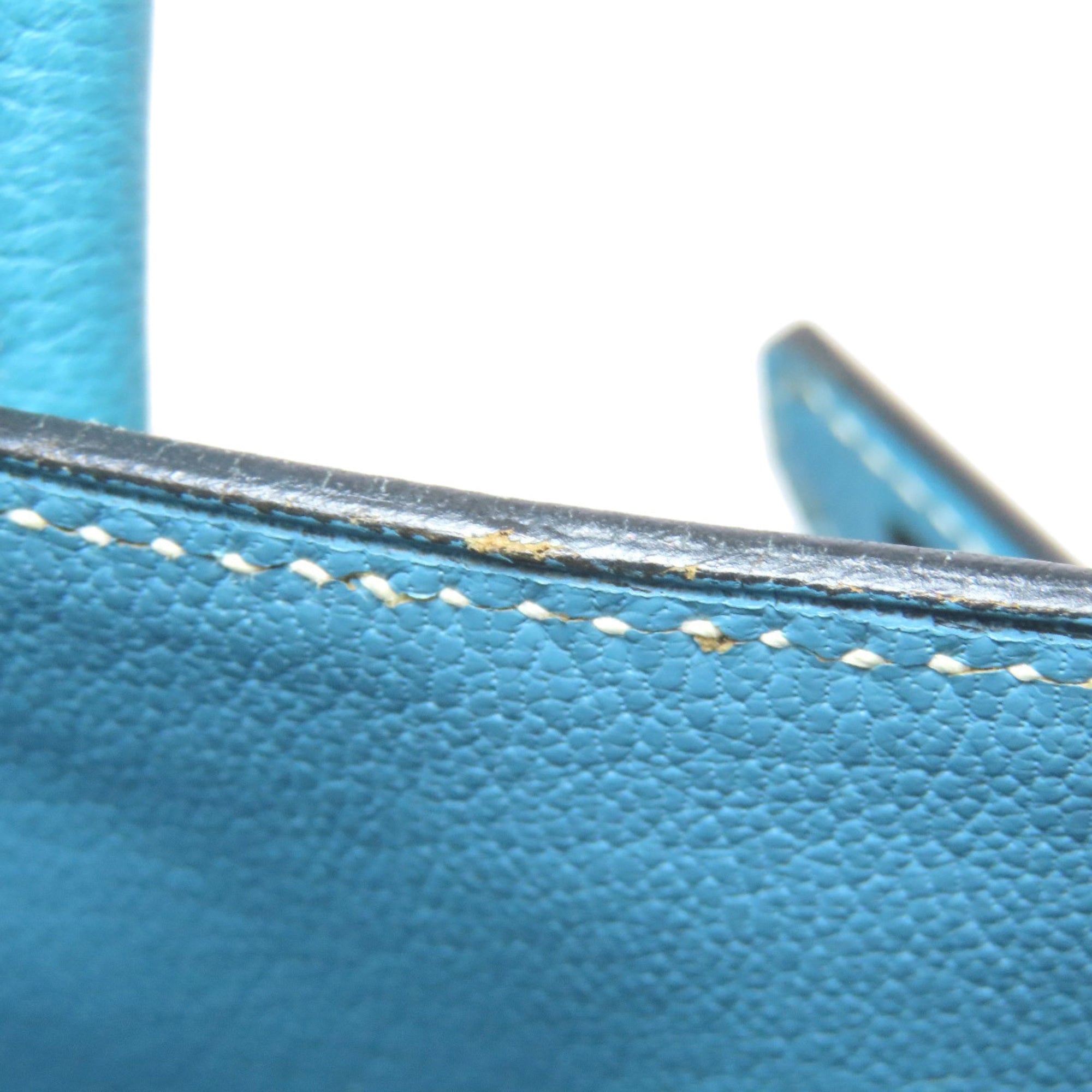 Hermes Blue Jean Epsom Leather Handbag (Pre-Owned)