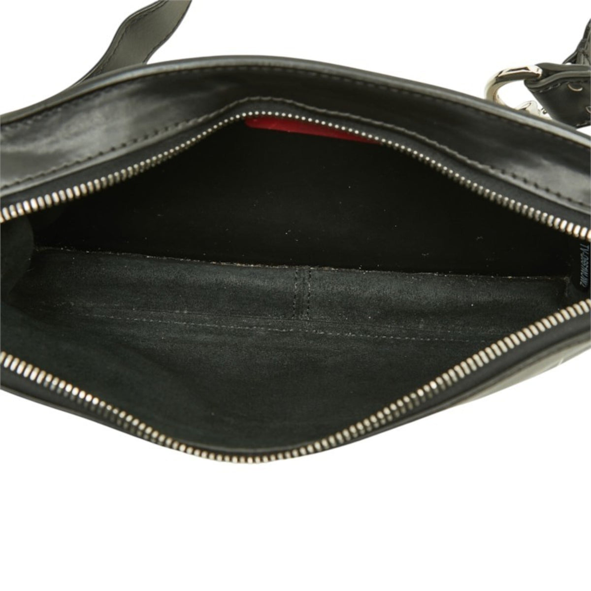 Valentino Black Leather Shoulder Bag Sling Bag (Pre-Owned)