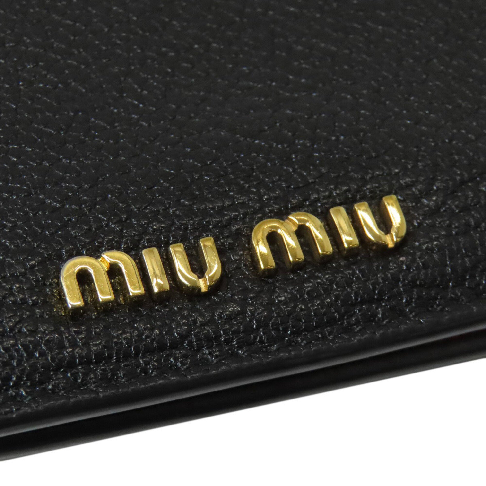 Miu Miu Black Leather Wallet (Bi-Fold) (Pre-Owned)
