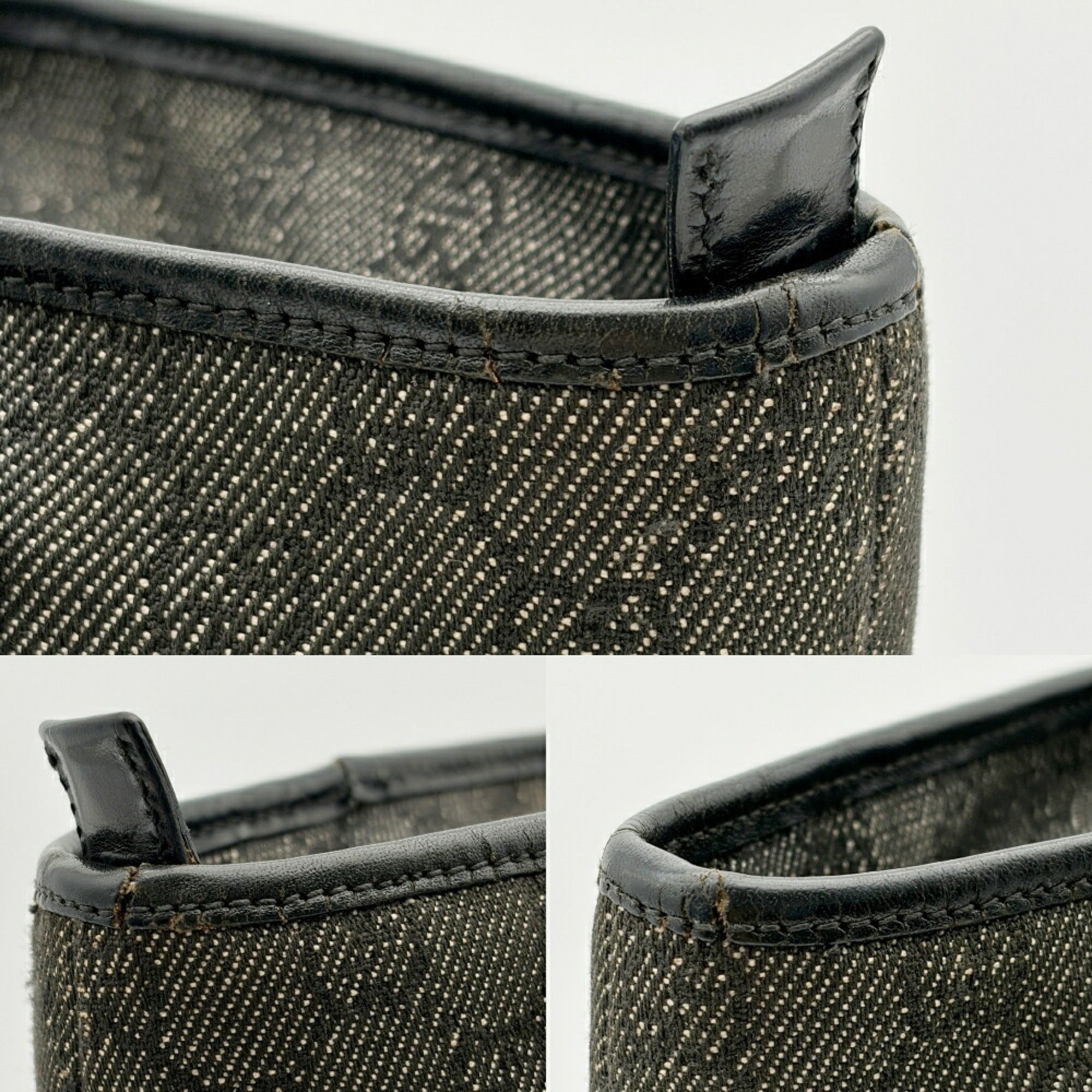 Gucci Black Gg Canvas Tote Bag (Pre-Owned)