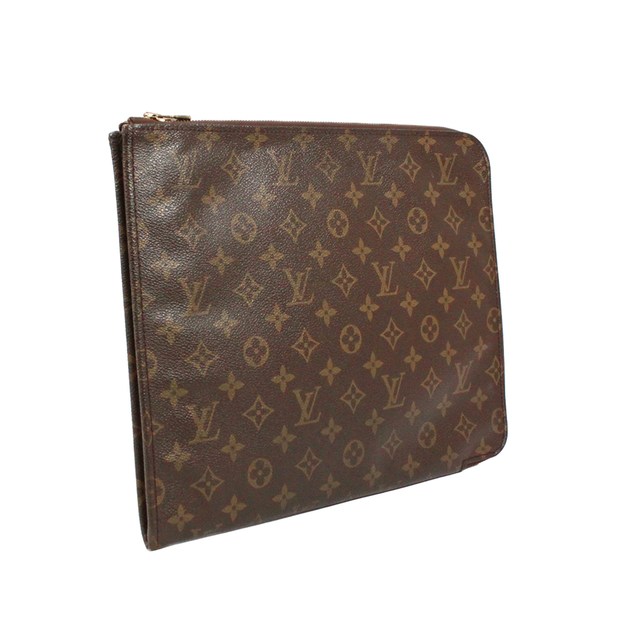 Louis Vuitton Brown Monogram Monogram Clutch Bag (Pre-Owned)