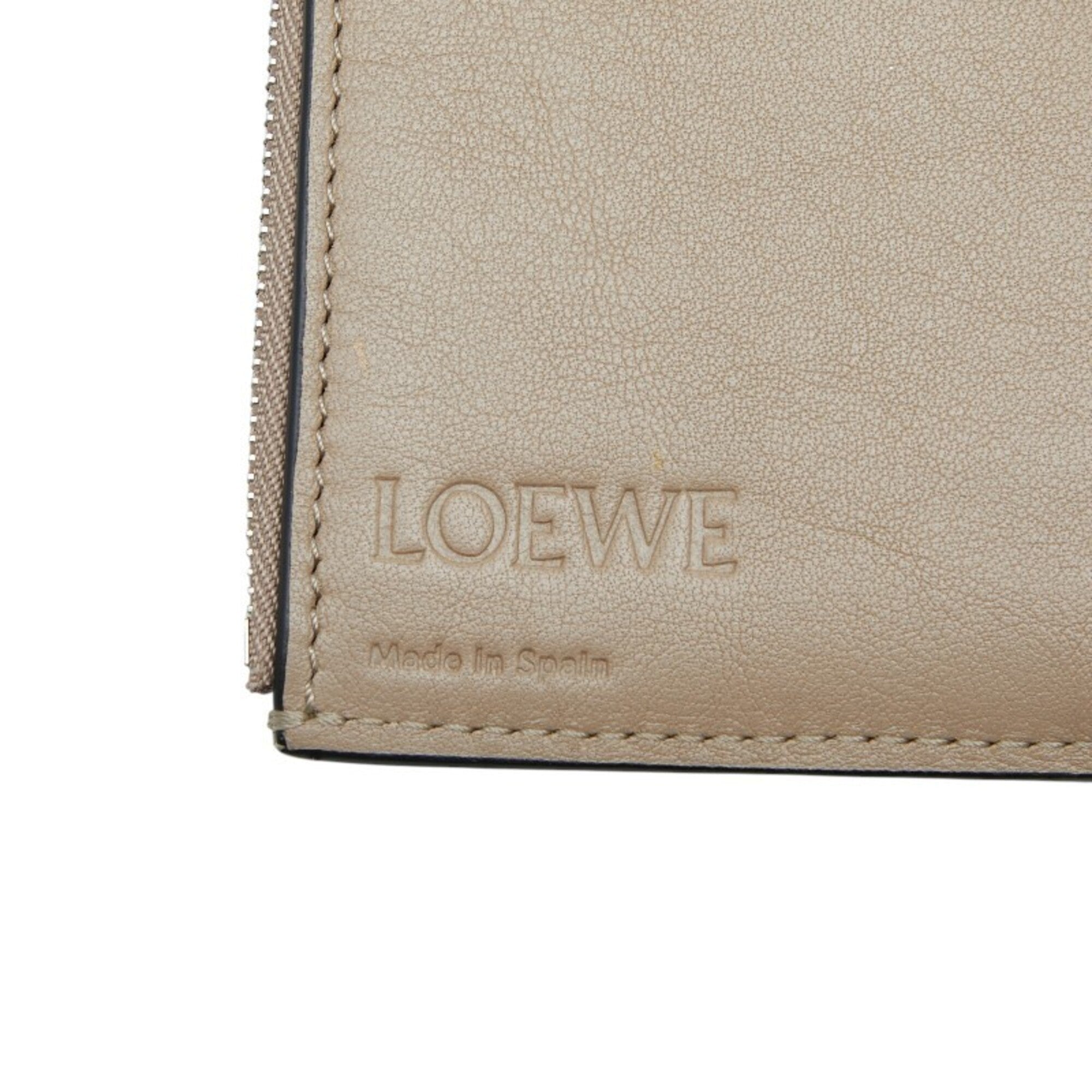Loewe Beige Leather Wallet (Tri-Fold) (Pre-Owned)