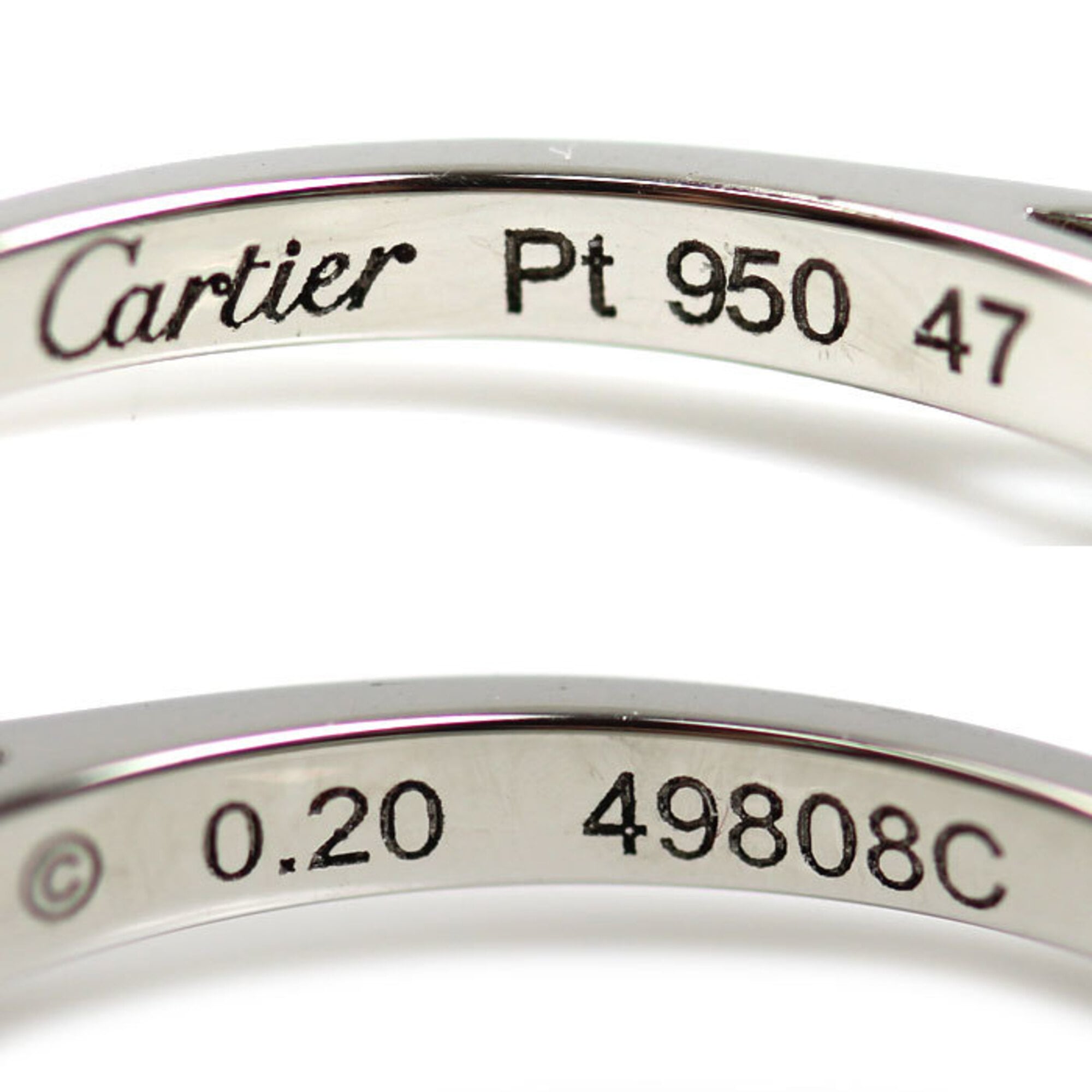 Cartier Platinum 950 Band Ring (Pre-Owned)
