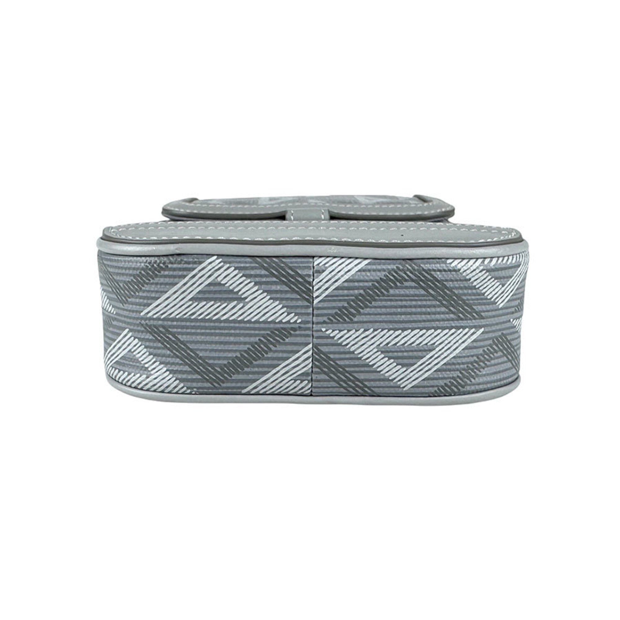 Christian Dior Gray Leather Shoulder Bag (Pre-Owned)