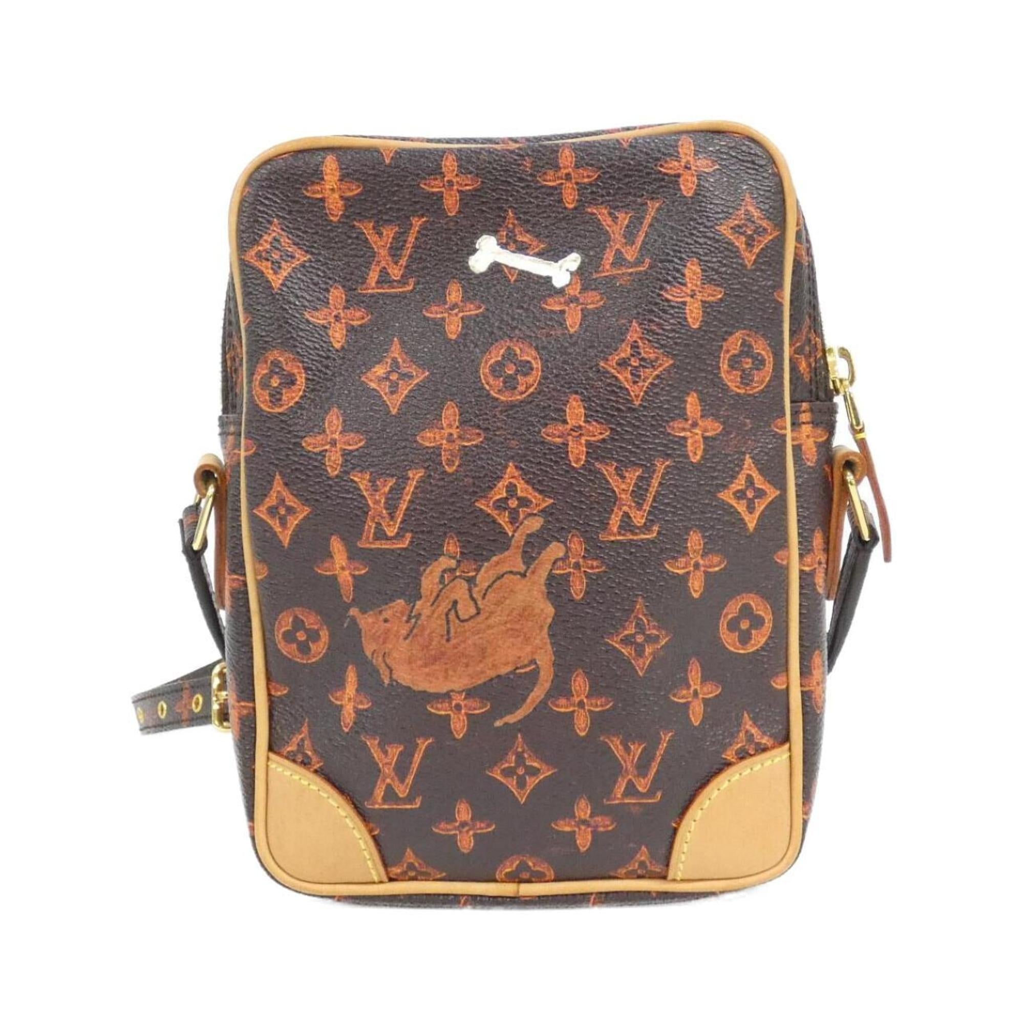 Louis Vuitton Marron Coated Canvas Shoulder Bag (Pre-Owned)