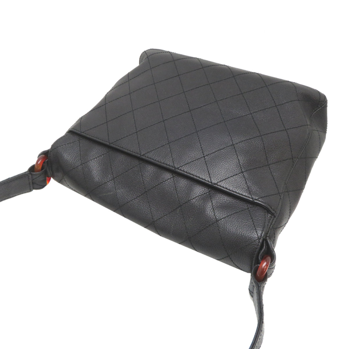 Chanel Black Leather Shoulder Bag (Pre-Owned)