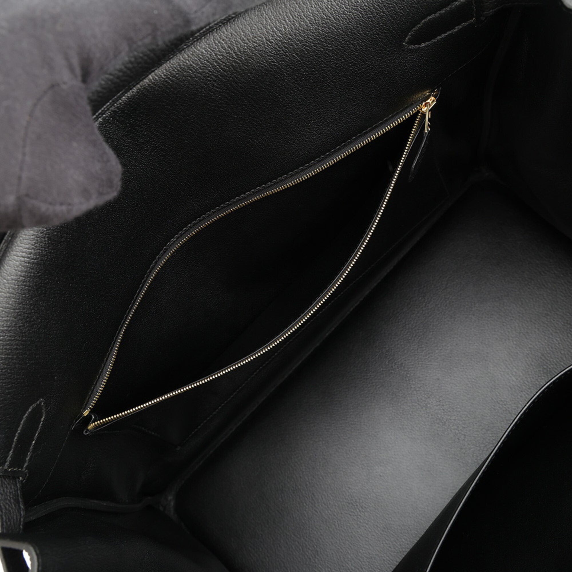 Hermes Black Togo Leather Handbag (Pre-Owned)