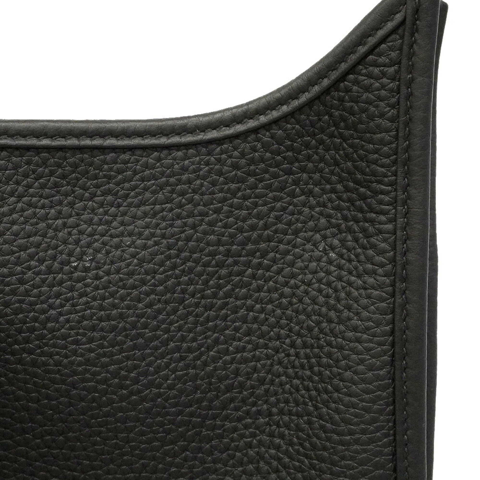 Hermes Black Taurillon Clemence Leather Shoulder Bag (Pre-Owned)