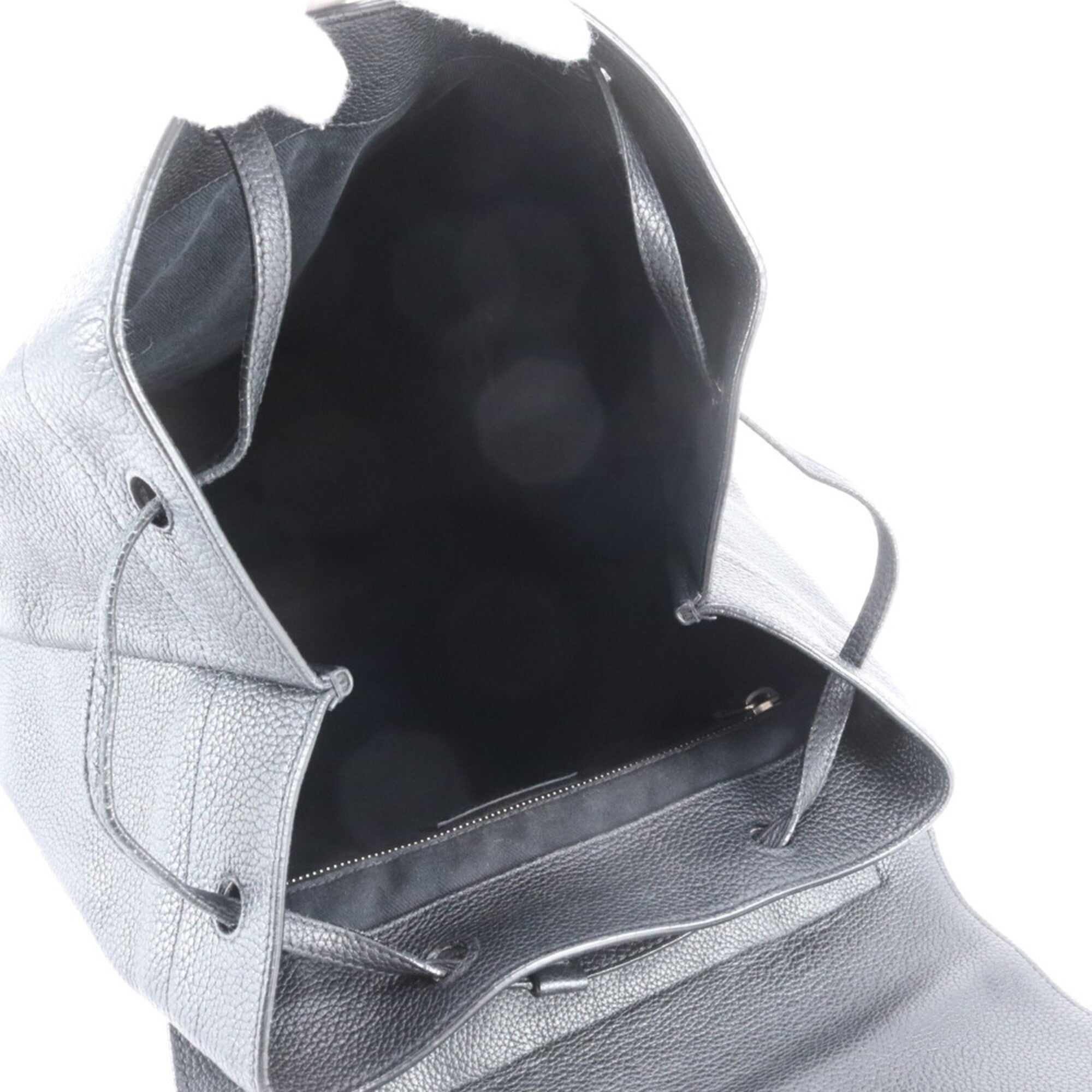 Saint Laurent Black Leather Backpack (Pre-Owned)