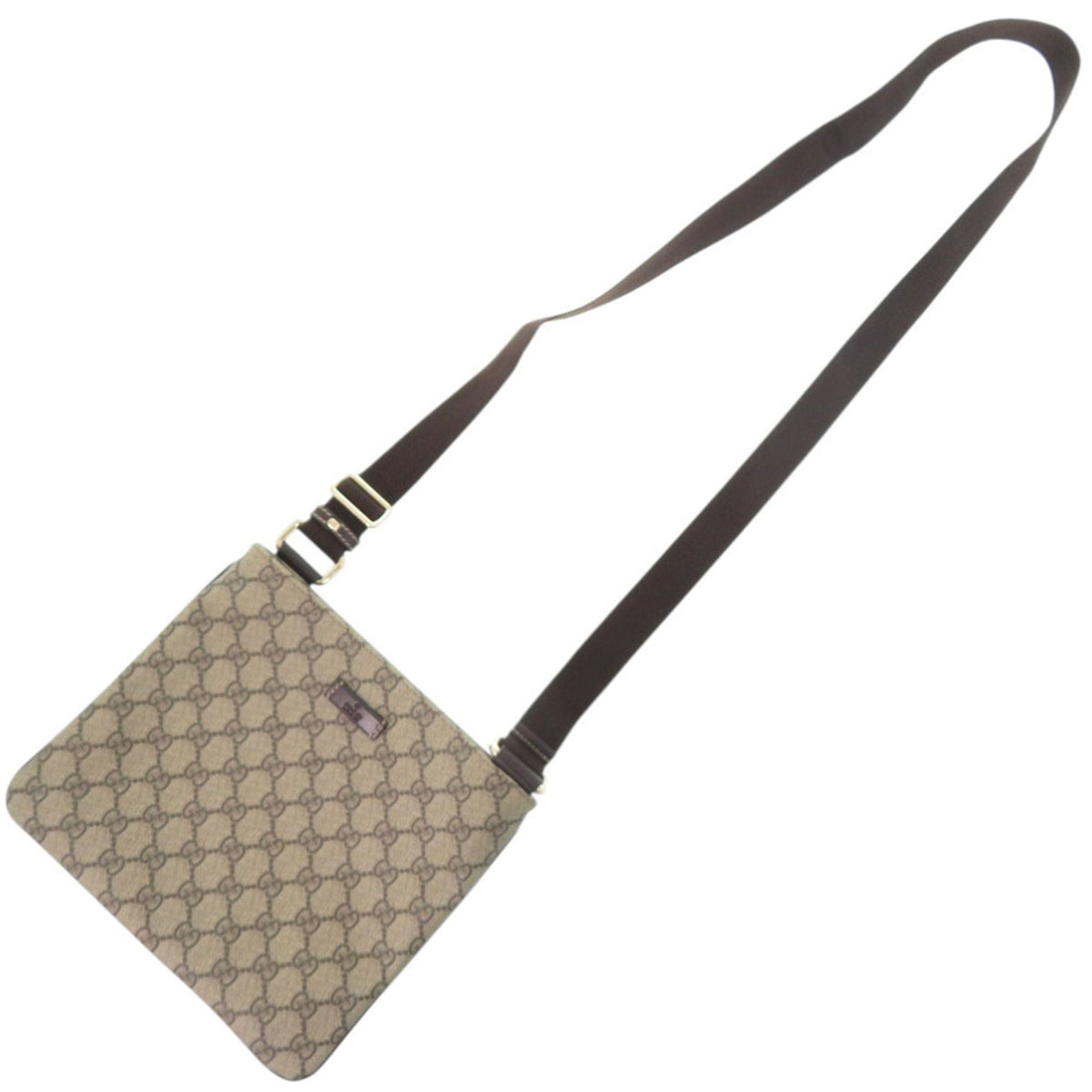 Gucci Beige Gg Supreme Shoulder Bag (Pre-Owned)