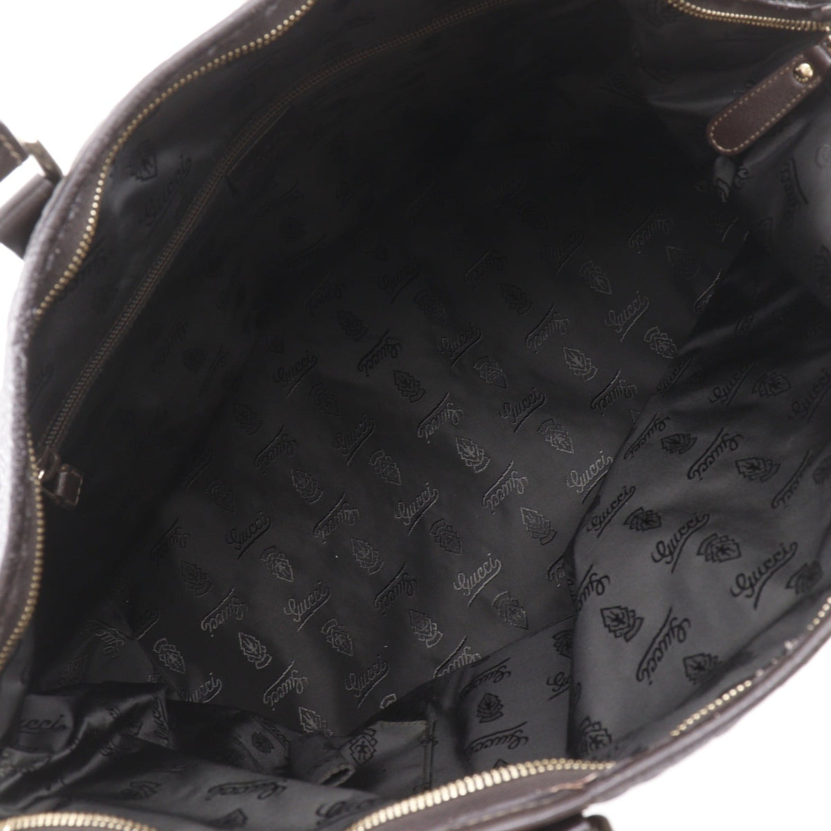Gucci Brown Leather Boston Bag (Pre-Owned)