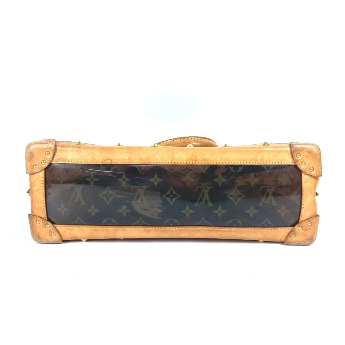 Louis Vuitton Brown Vinyl Shoulder Bag Tote Bag (Pre-Owned)