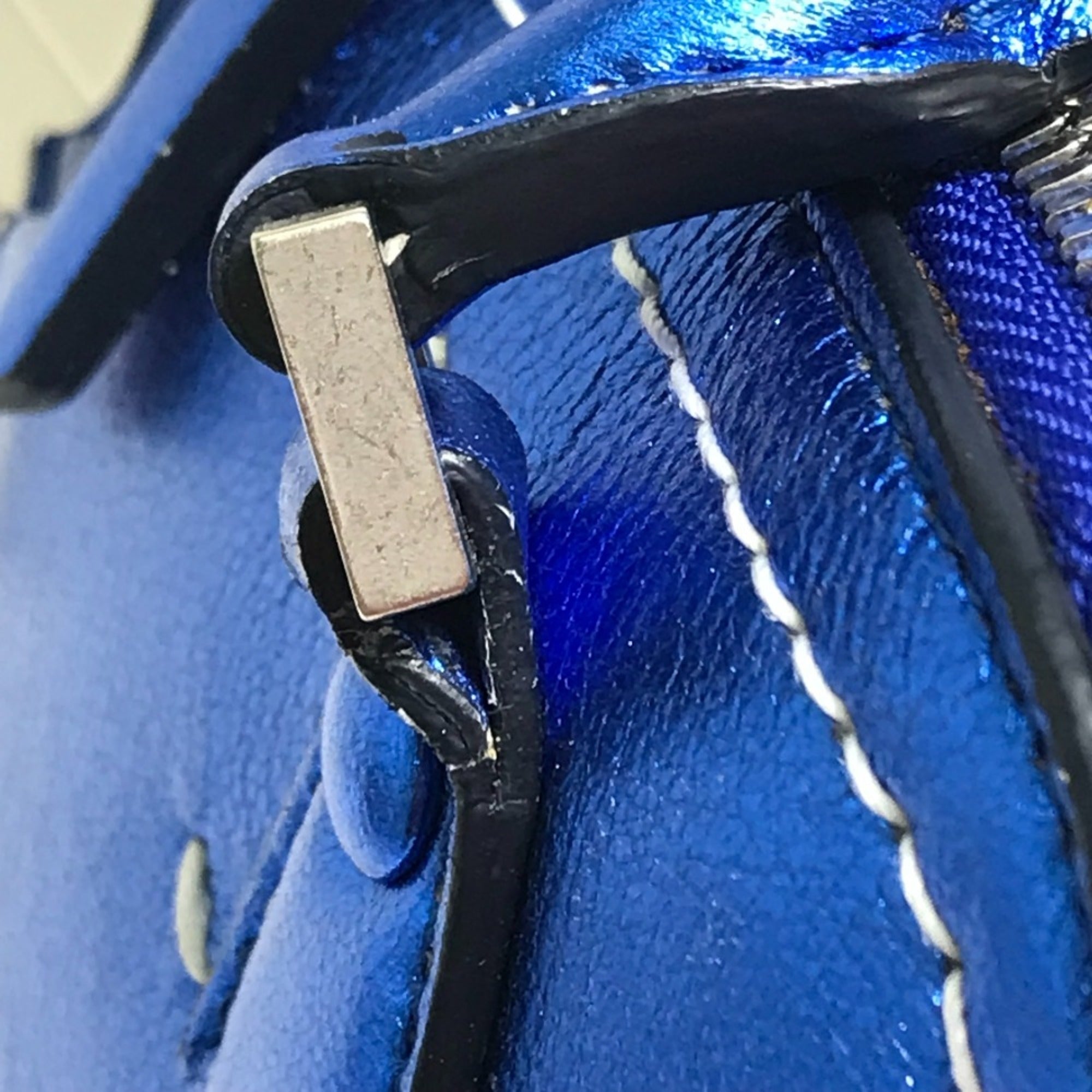 Maison Margiela Blue Leather Shoulder Bag (Pre-Owned)