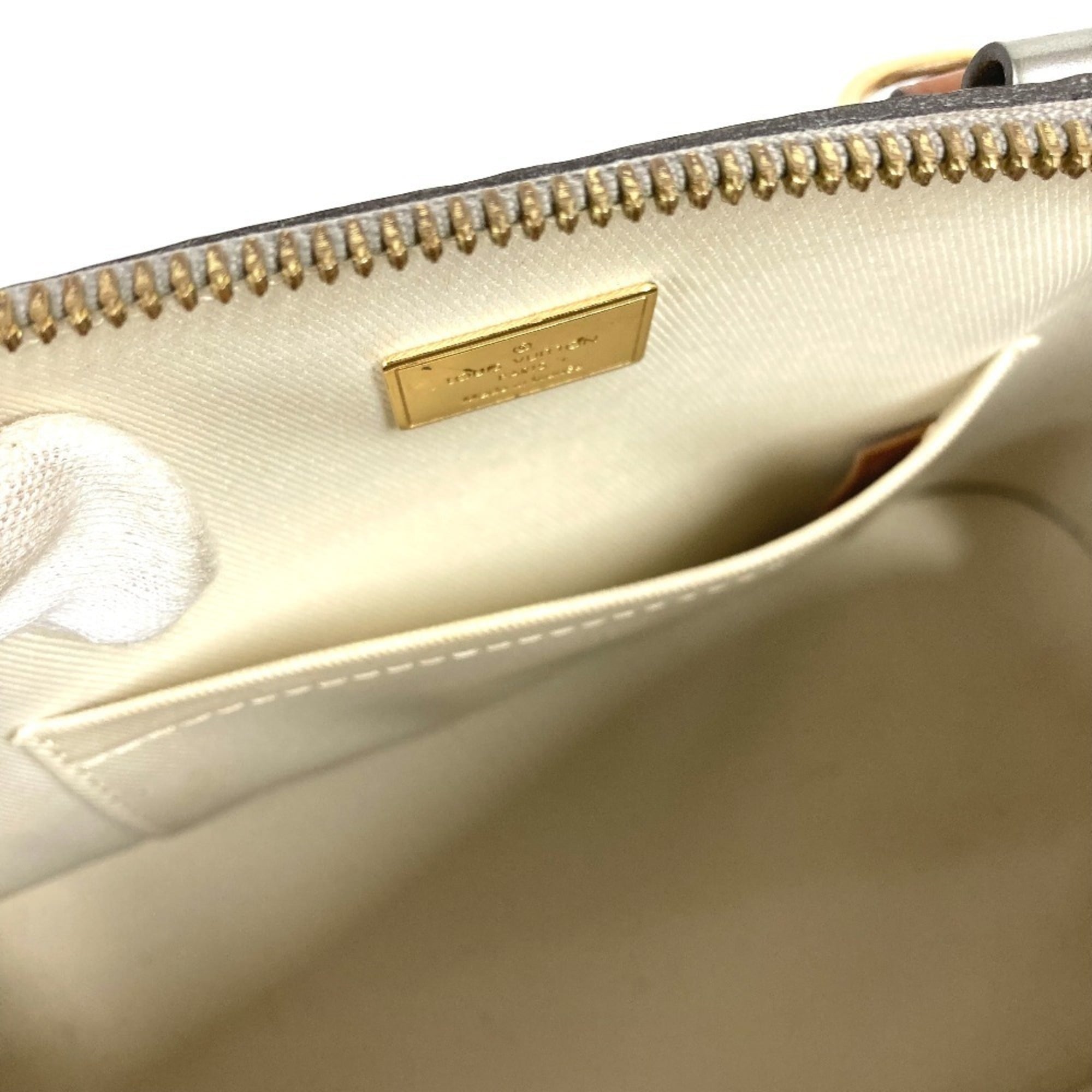 Louis Vuitton Monogram Vernis Argent Silver Monogram Vernis Handbag Shoulder Bag Tote Bag (Pre-Owned)