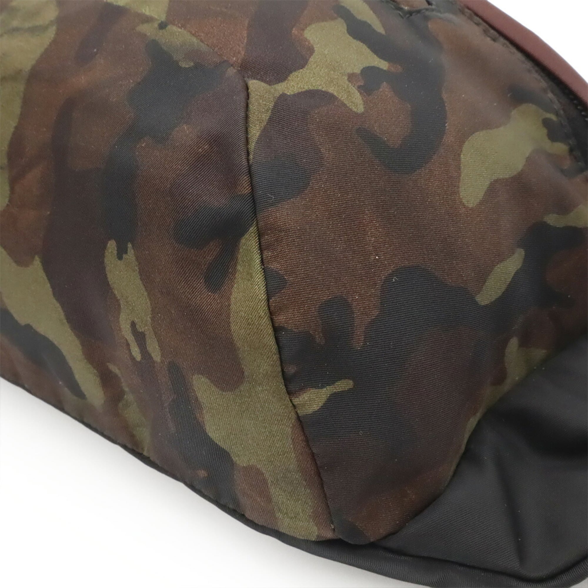 Prada Black Camouflage Green Nylon Pouch Sling Bag (Pre-Owned)