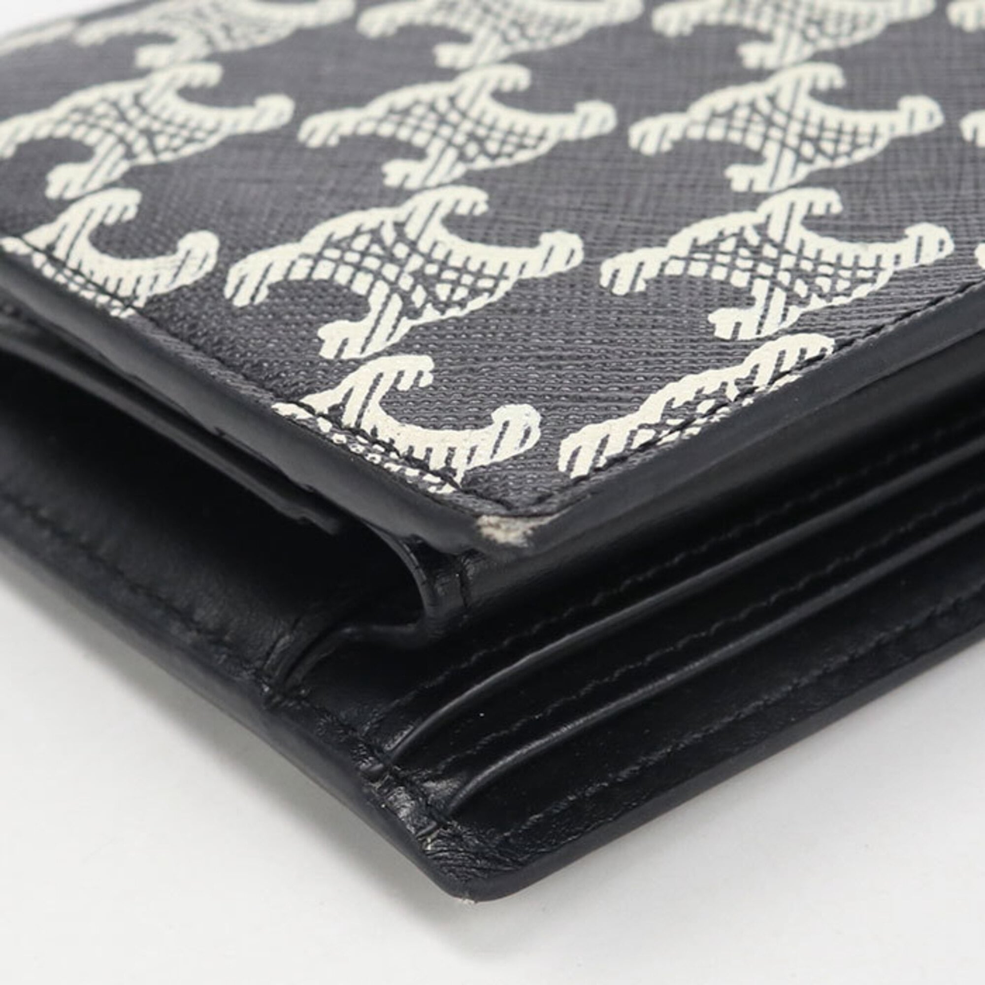 Celine Black Pvc Wallet (Bi-Fold) (Pre-Owned)
