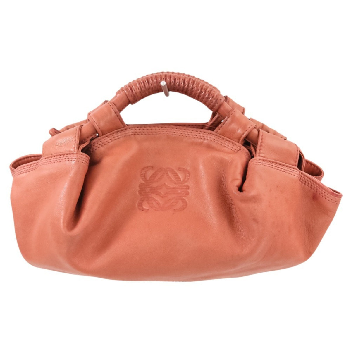 Loewe Nappa Aire Pink Leather Handbag Shoulder Bag (Pre-Owned)