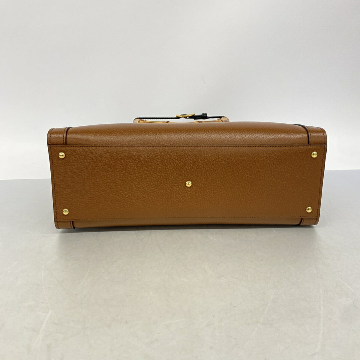 Gucci Brown Leather Tote Bag (Pre-Owned)
