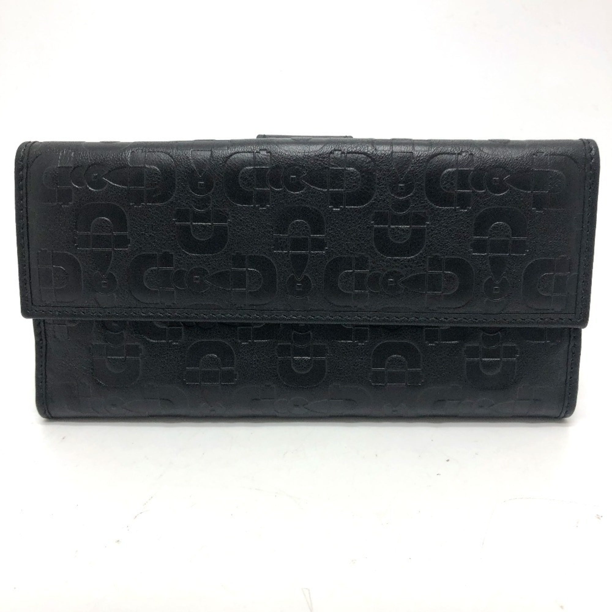 Gucci Black Leather Long Wallet (Bi-Fold) (Pre-Owned)