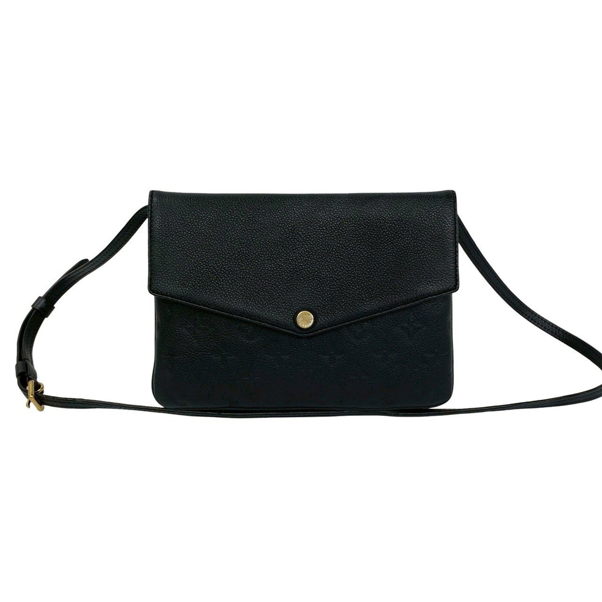 Louis Vuitton Black Leather Pochette Shoulder Bag (Pre-Owned)