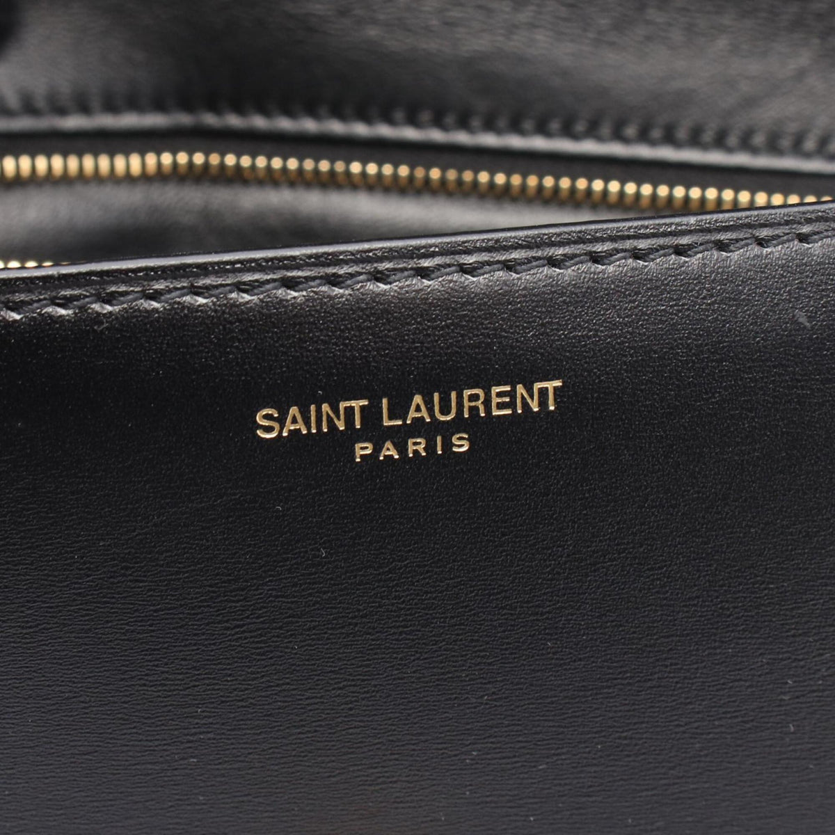 Saint Laurent Black Leather Handbag Shoulder Bag (Pre-Owned)