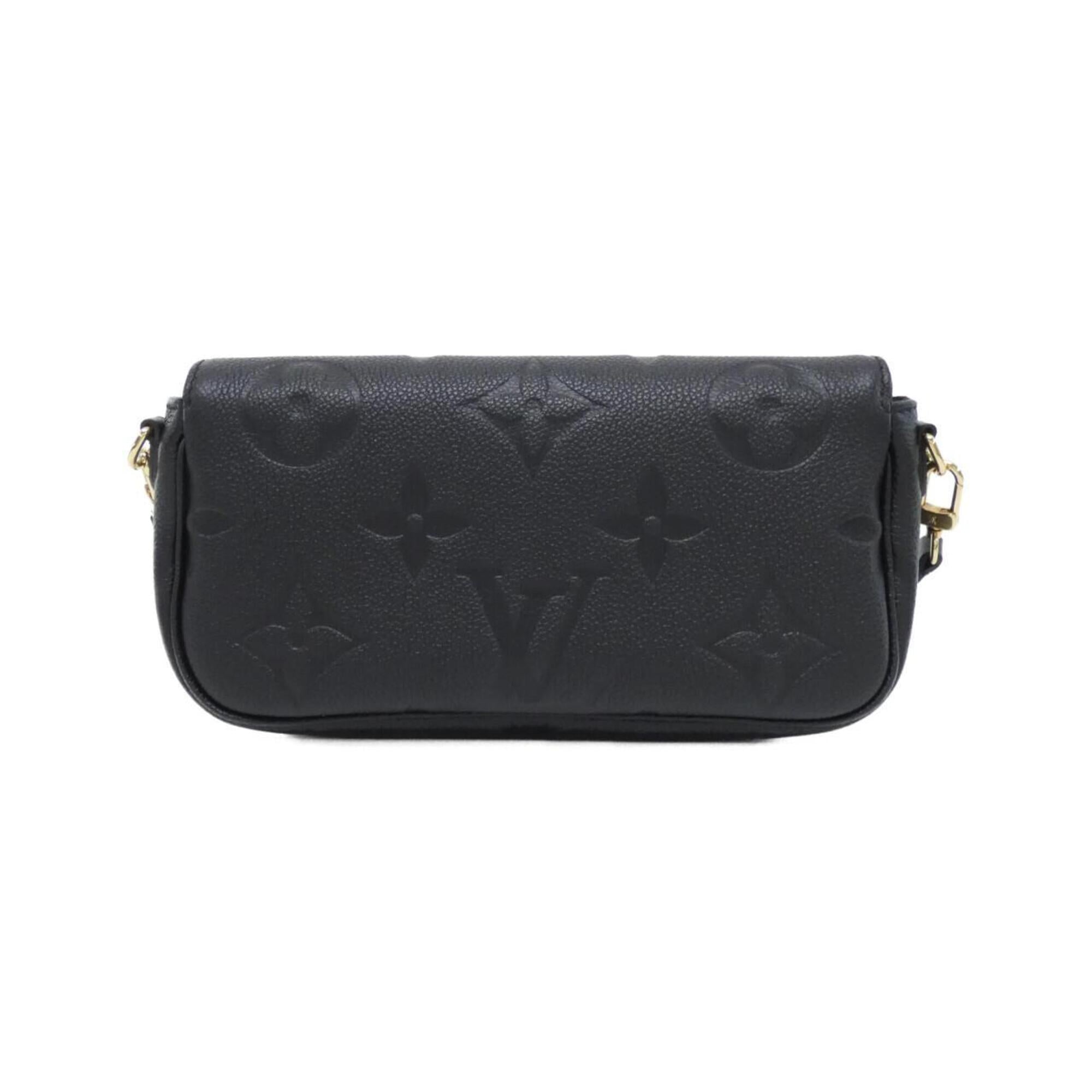 Louis Vuitton Black Leather Shoulder Bag (Pre-Owned)