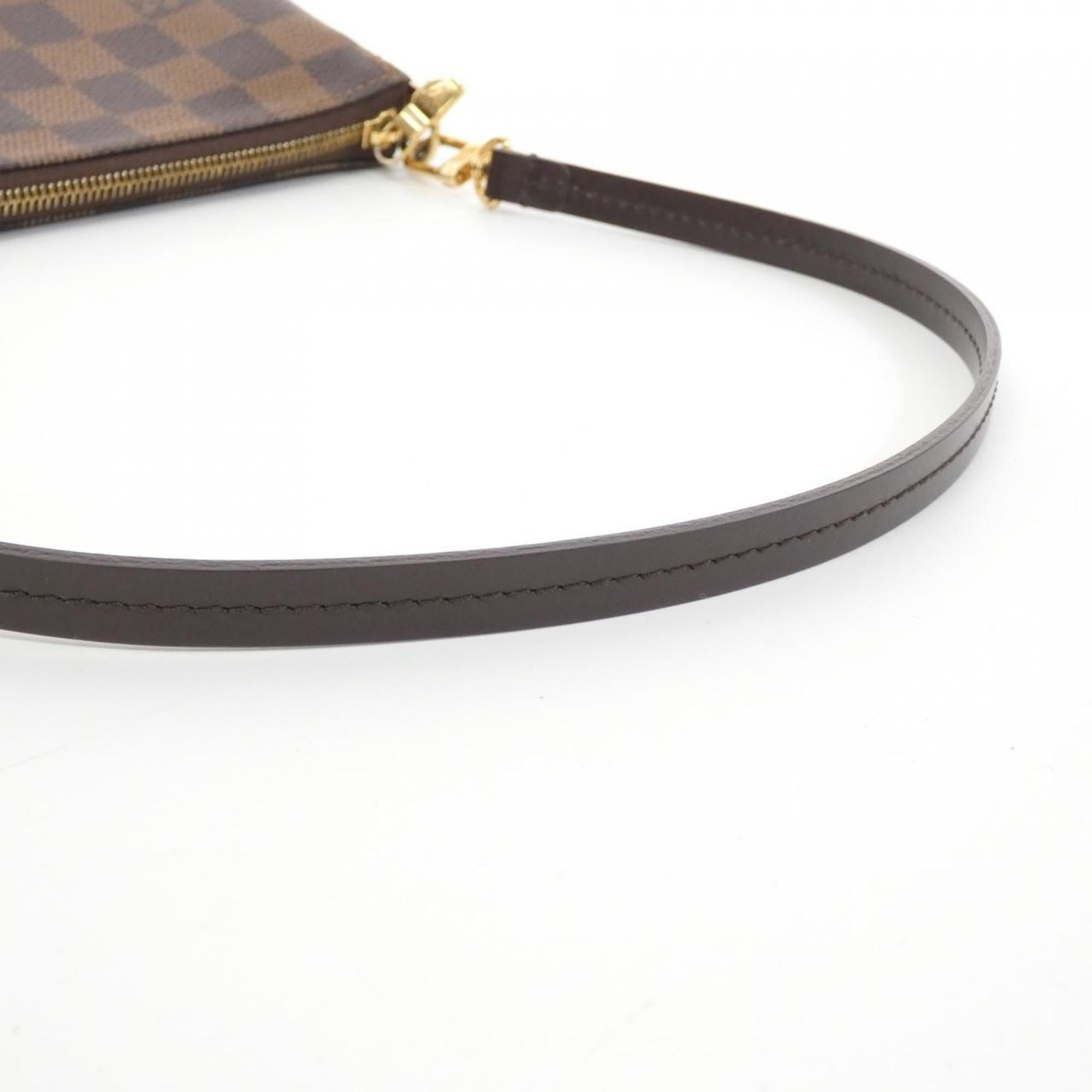 Louis Vuitton Damier Ebene Coated Canvas Pochette Pouch (Pre-Owned)
