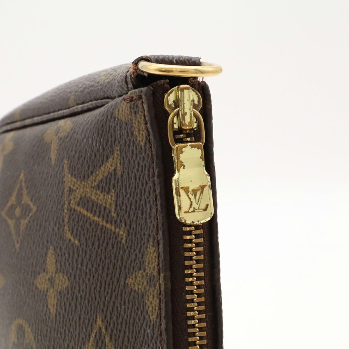 Louis Vuitton Brown Monogram Canvas Pvc Handbag Pochette Pouch (Pre-Owned)