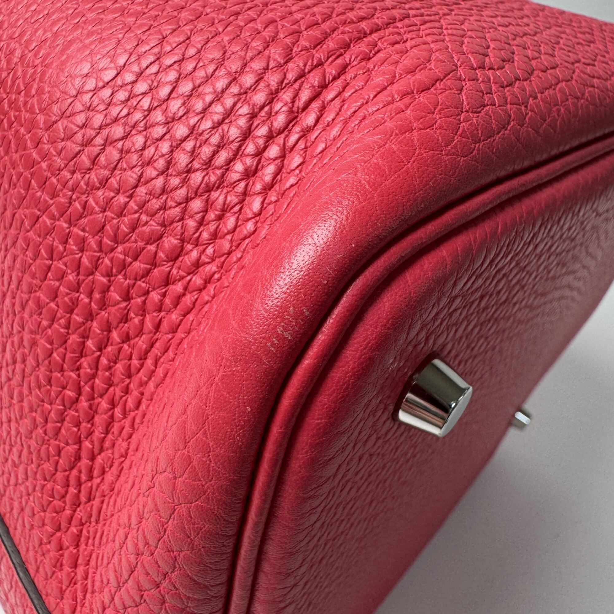 Hermes Taurillon Clemence Leather Handbag (Pre-Owned)