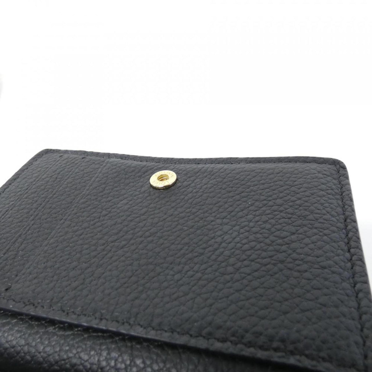 Louis Vuitton Black Leather Wallet (Bi-Fold) (Pre-Owned)