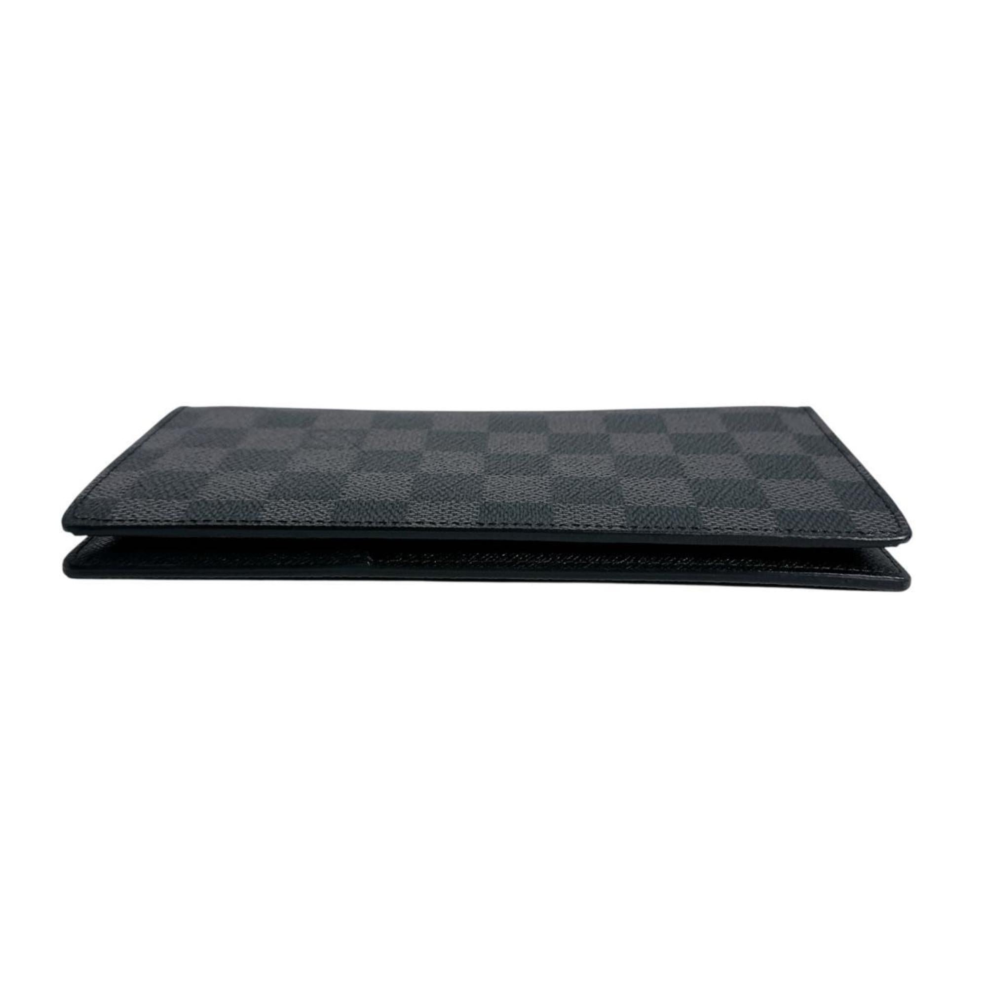Louis Vuitton Damier Graphite Black Gray Damier Graphite Long Wallet (Bi-Fold) (Pre-Owned)