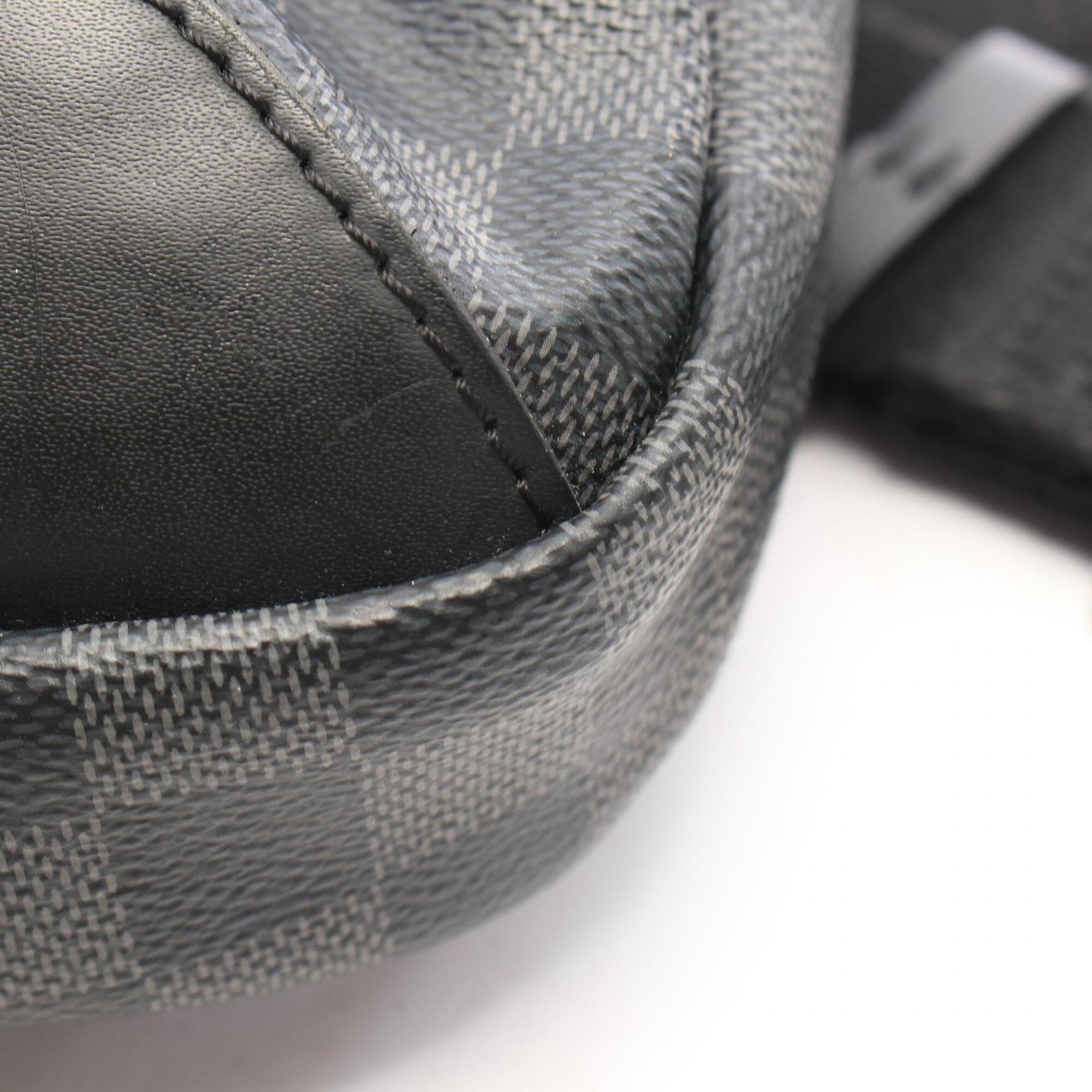 Louis Vuitton Black Damier Graphite Coated Canvas Leather Fanny Pack Sling Bag (Pre-Owned)