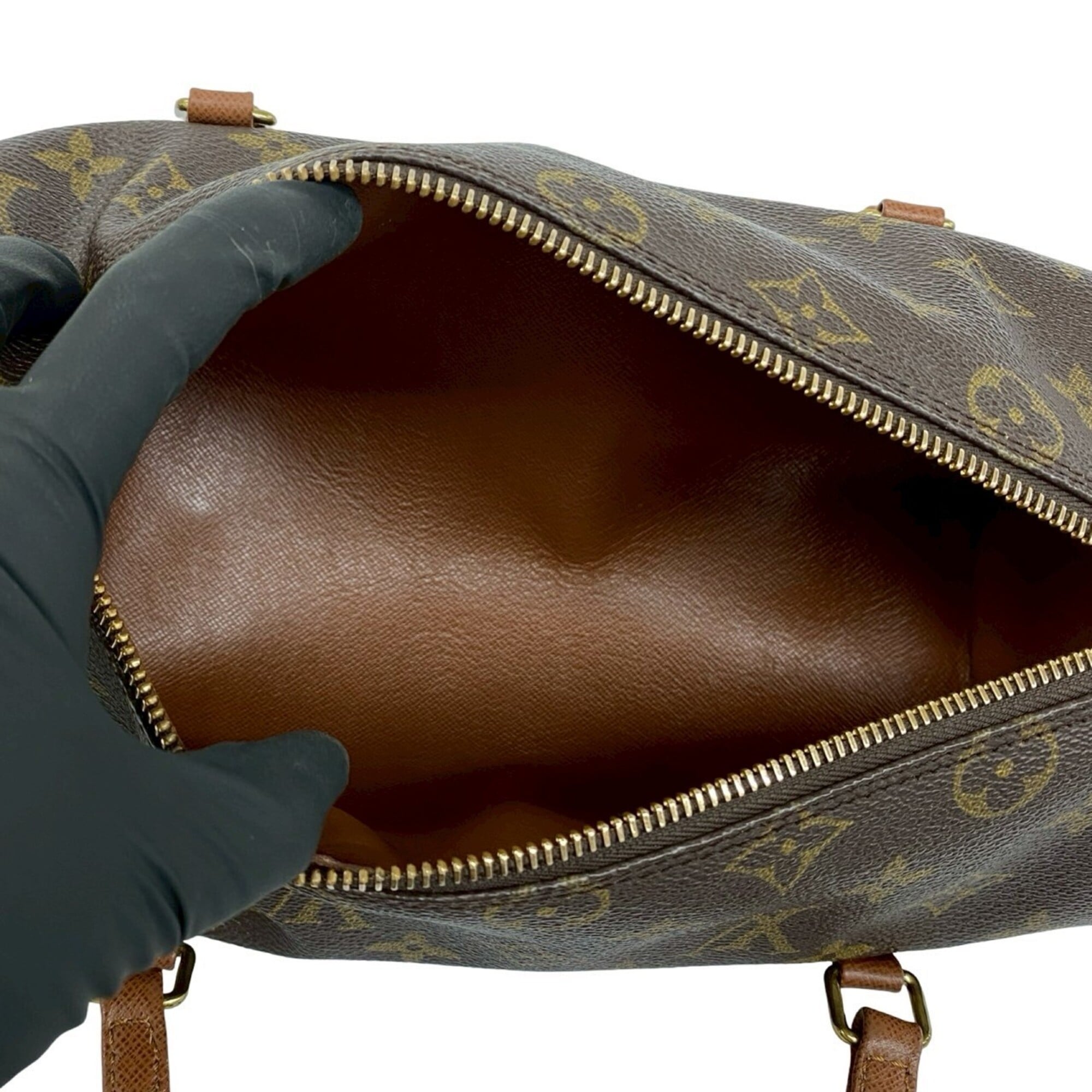 Louis Vuitton Brown Pvc Leather Boston Bag Handbag (Pre-Owned)