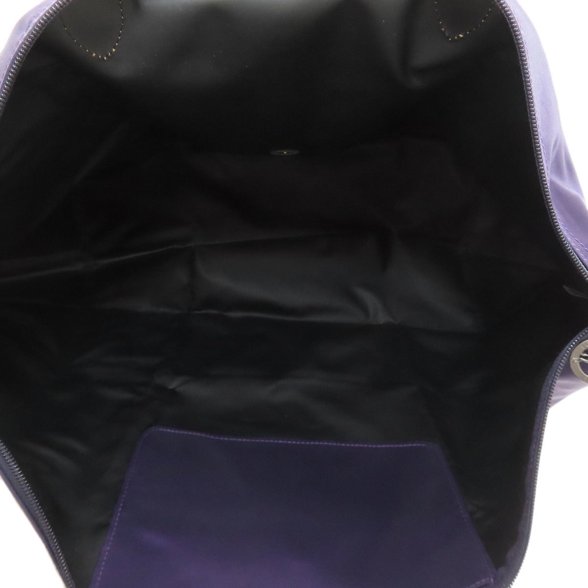 Longchamp Purple Nylon Handbag (Pre-Owned)