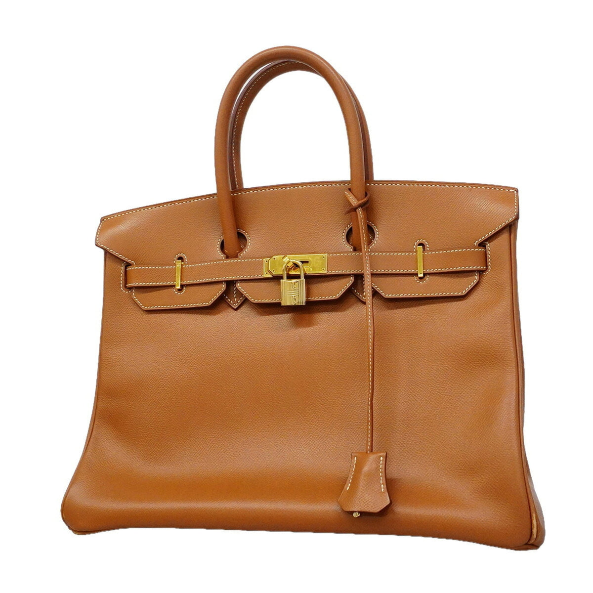 Hermes Gold Courchevel Leather Handbag (Pre-Owned)
