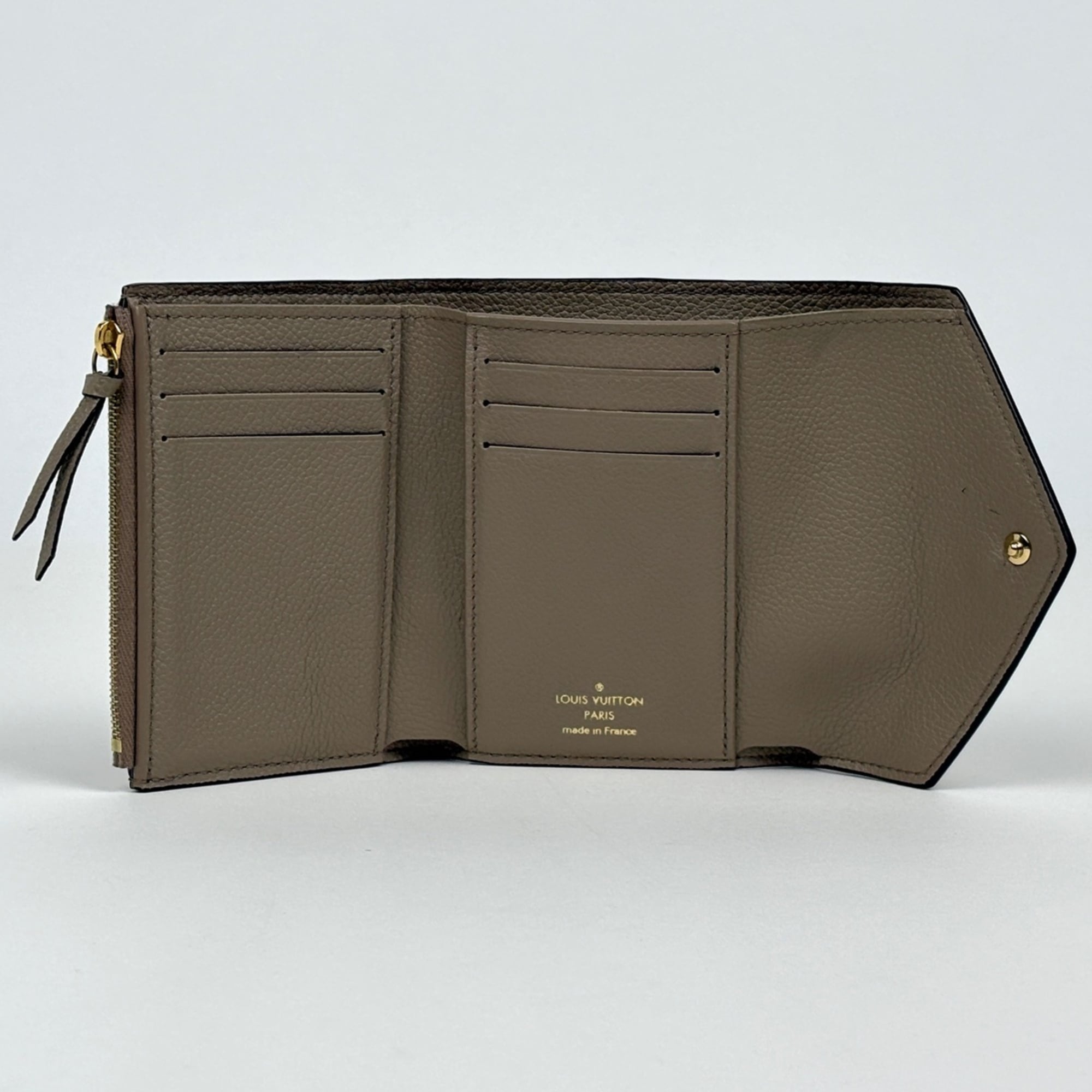 Louis Vuitton Monogram Empreinte Tourterelle Monogram Empreinte Wallet (Tri-Fold) (Pre-Owned)