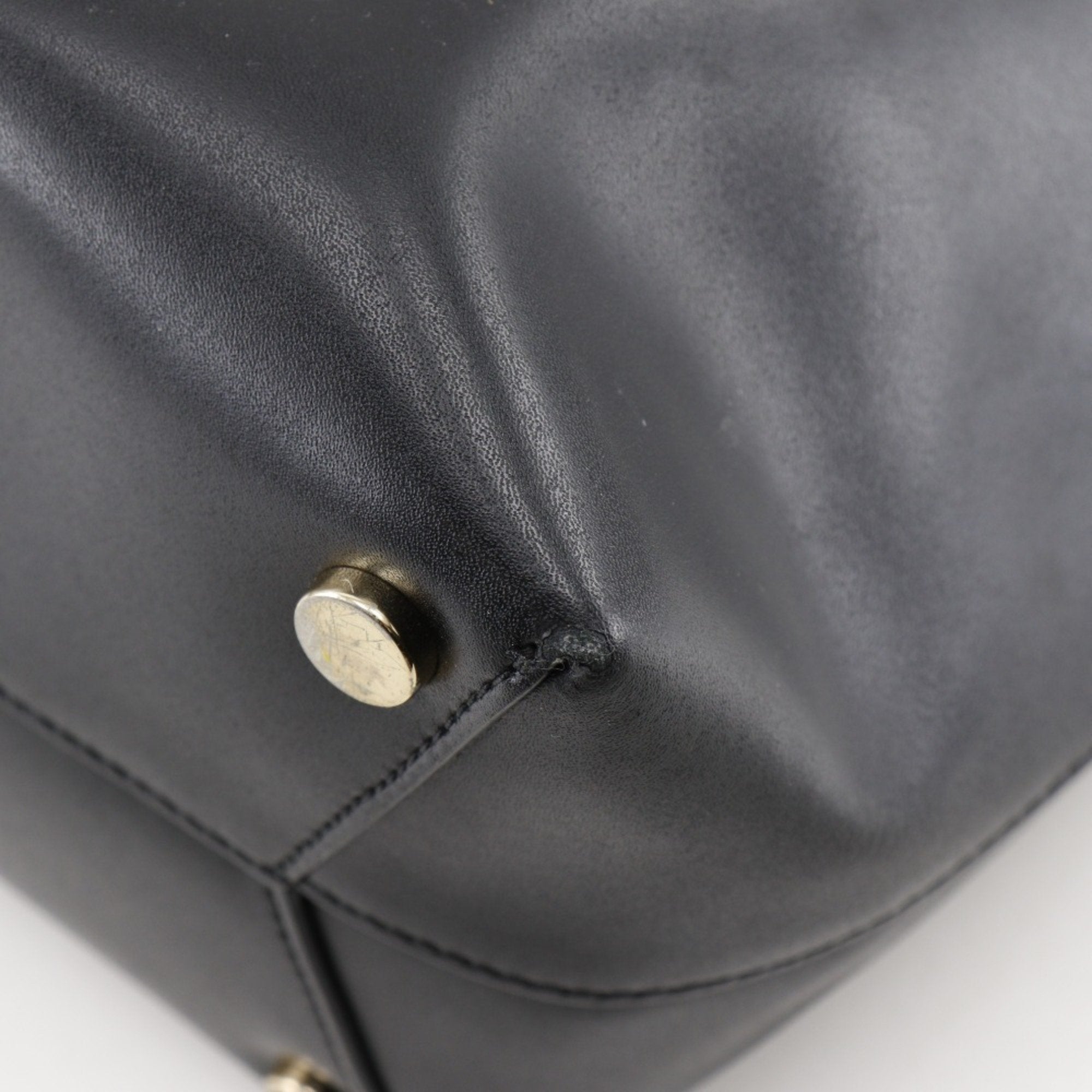 Michael Kors Black Leather Tote Bag (Pre-Owned)