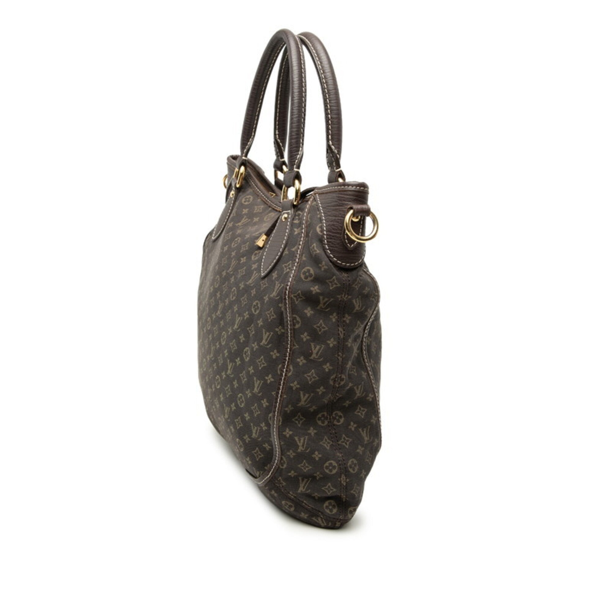 Louis Vuitton Brown Canvas Leather Handbag Shoulder Bag (Pre-Owned)