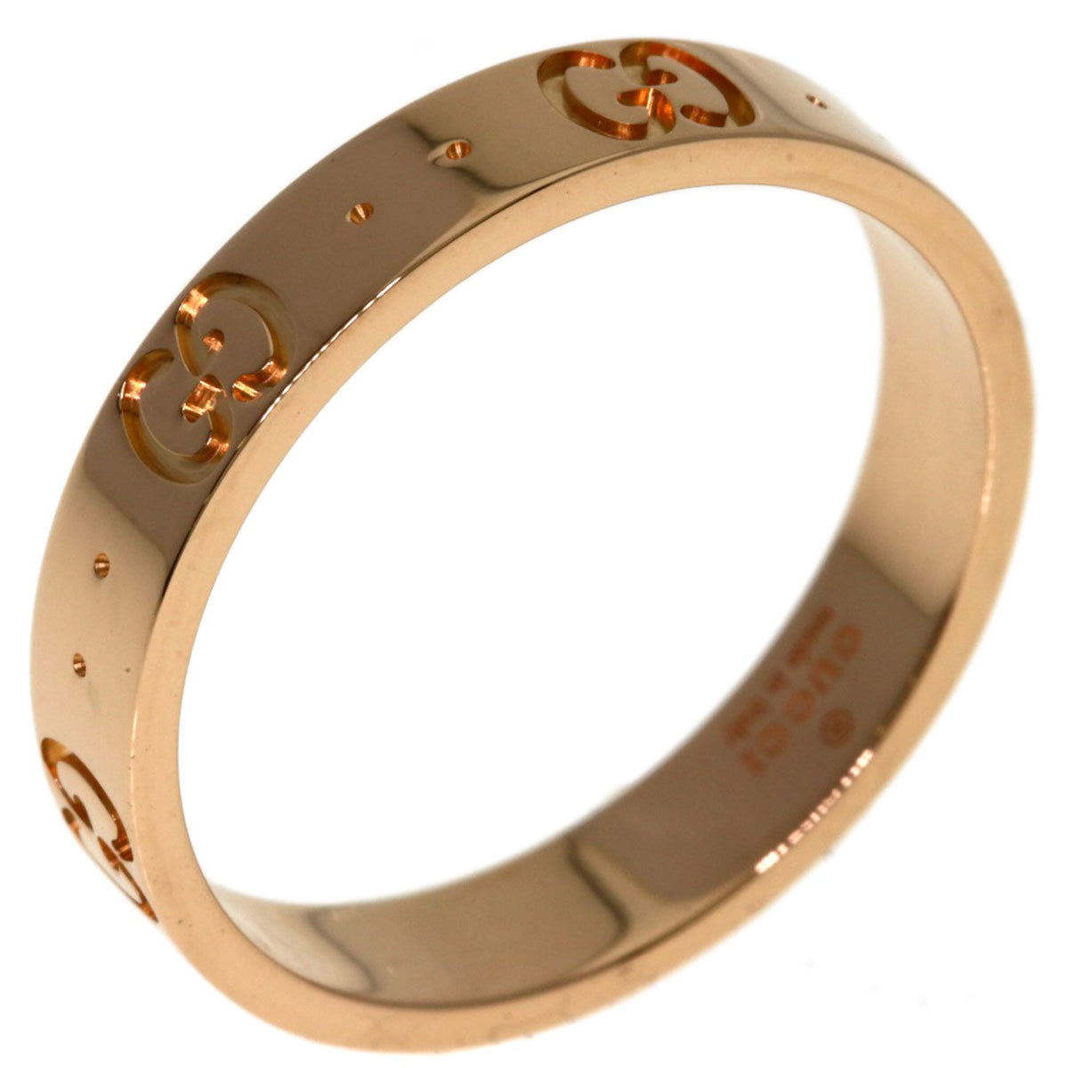 Gucci Icon Pink Gold (18K) Band Ring (Pre-Owned)