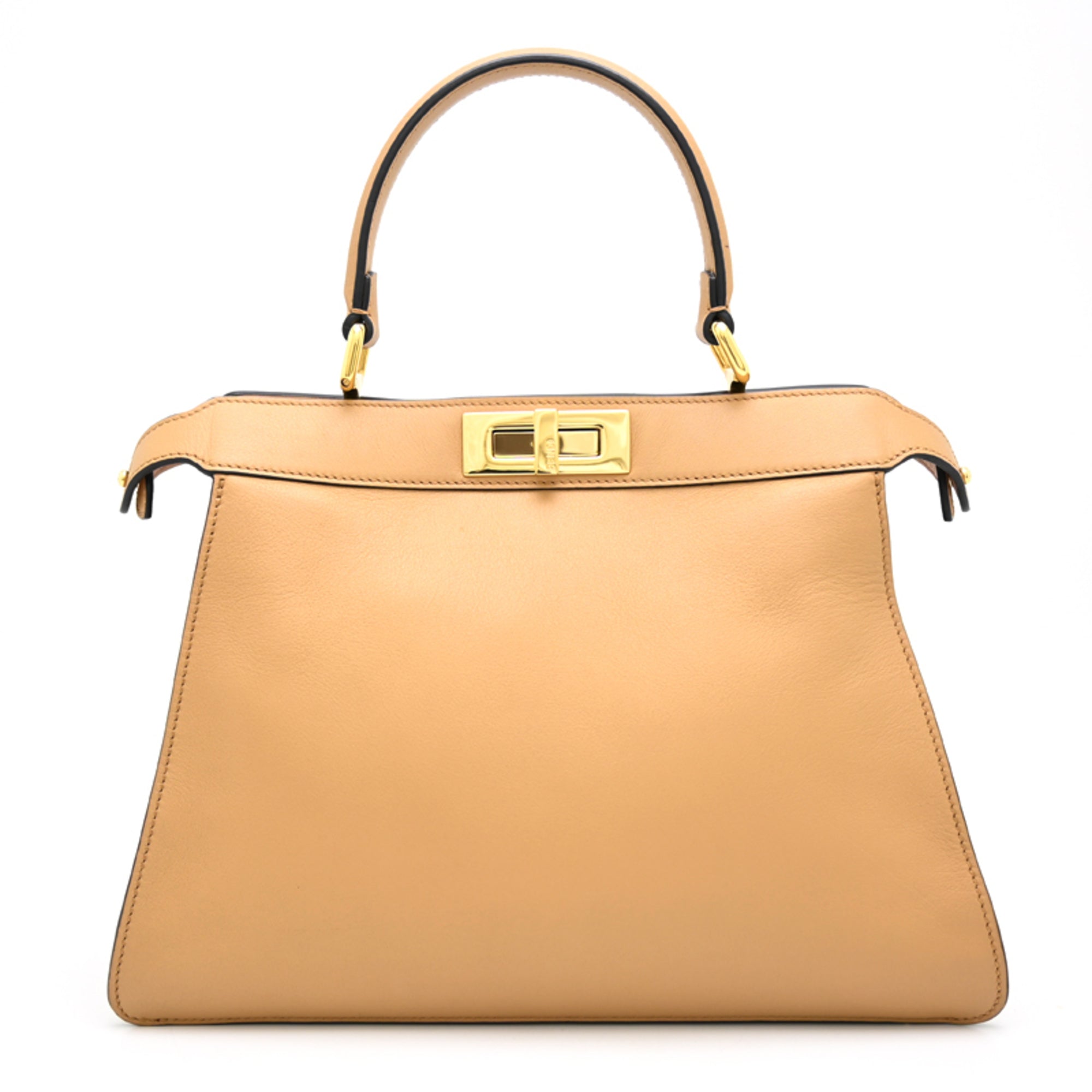 Fendi Beige Leather Handbag (Pre-Owned)