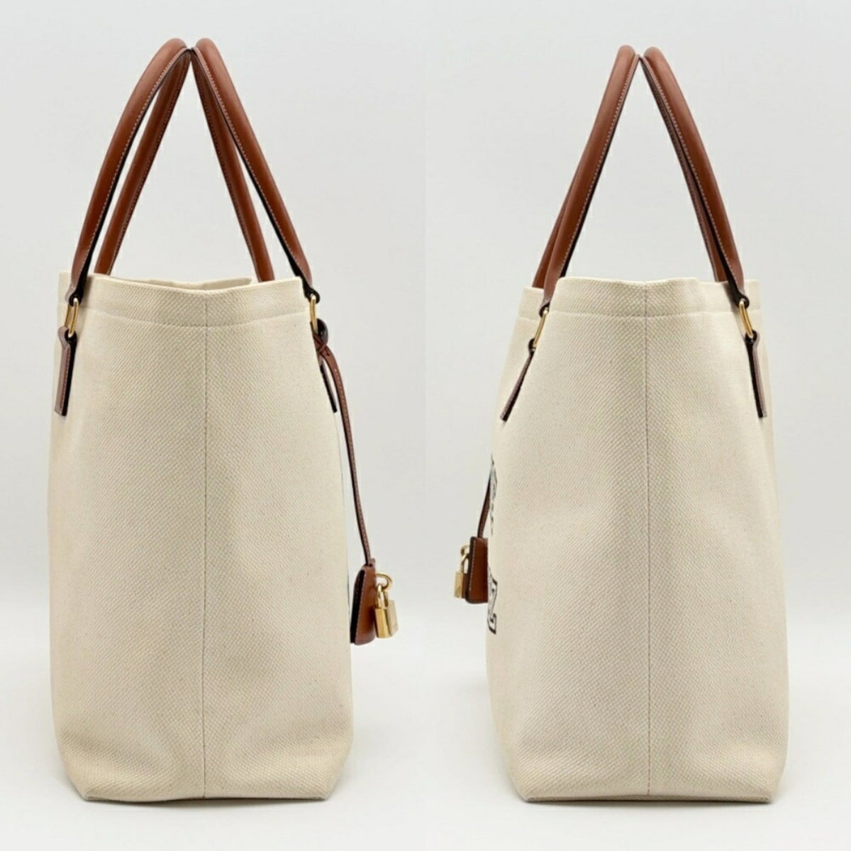 Celine Canvas Leather Tote Bag (Pre-Owned)