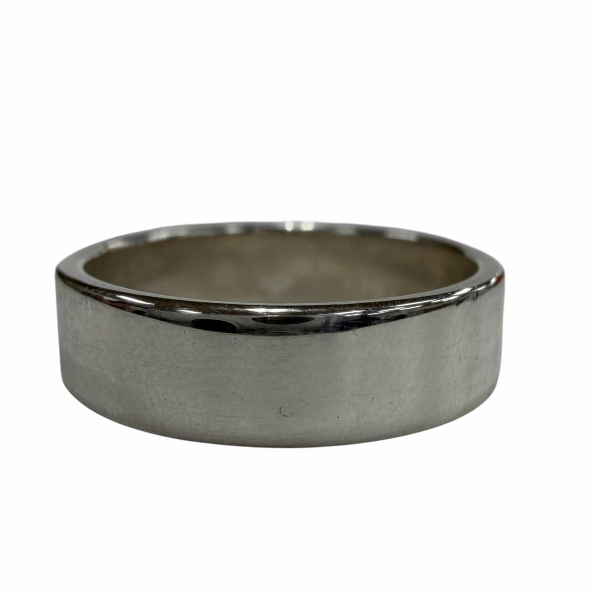 Hermes Silver Silver 925 Band Ring (Pre-Owned)