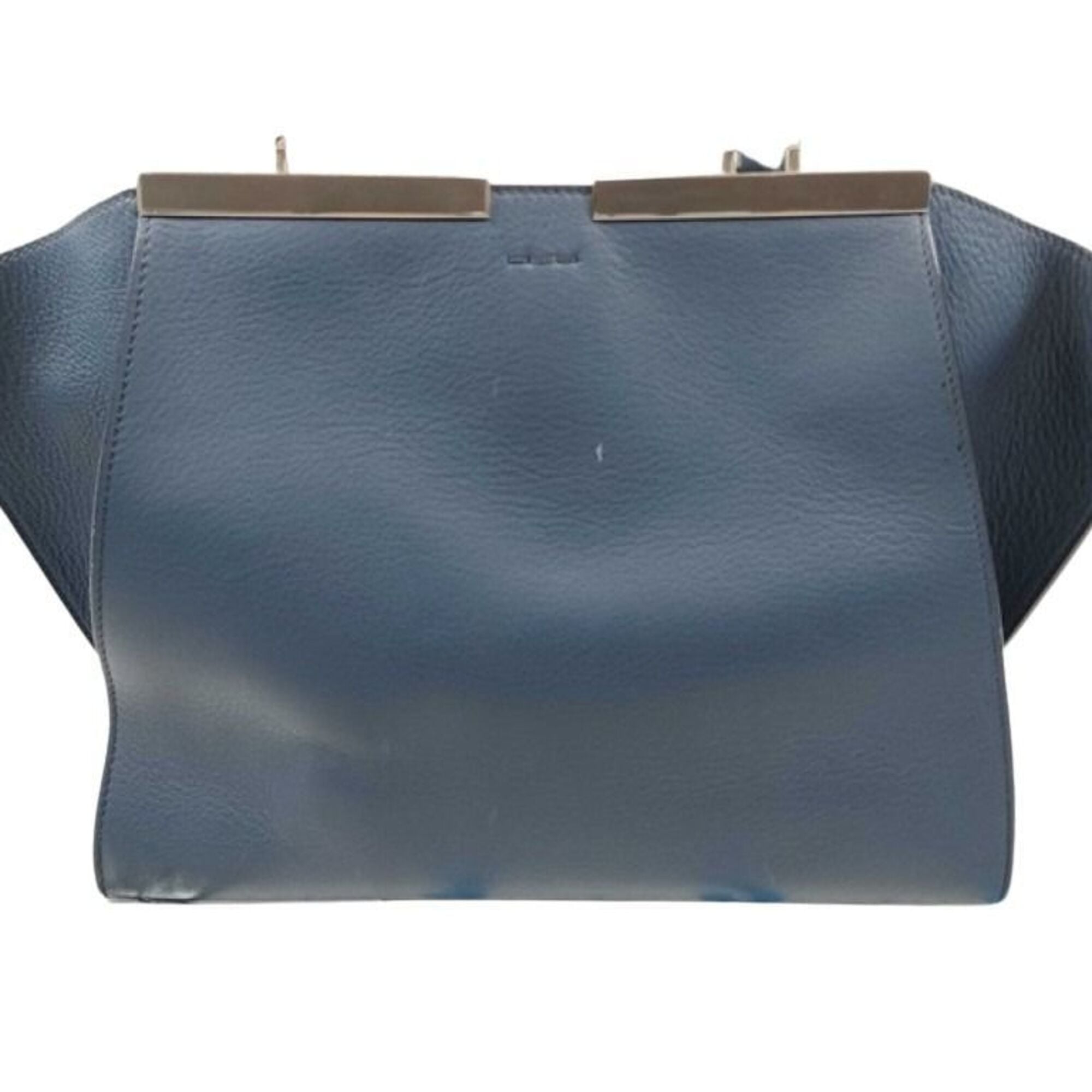 Fendi Blue Leather Handbag (Pre-Owned)