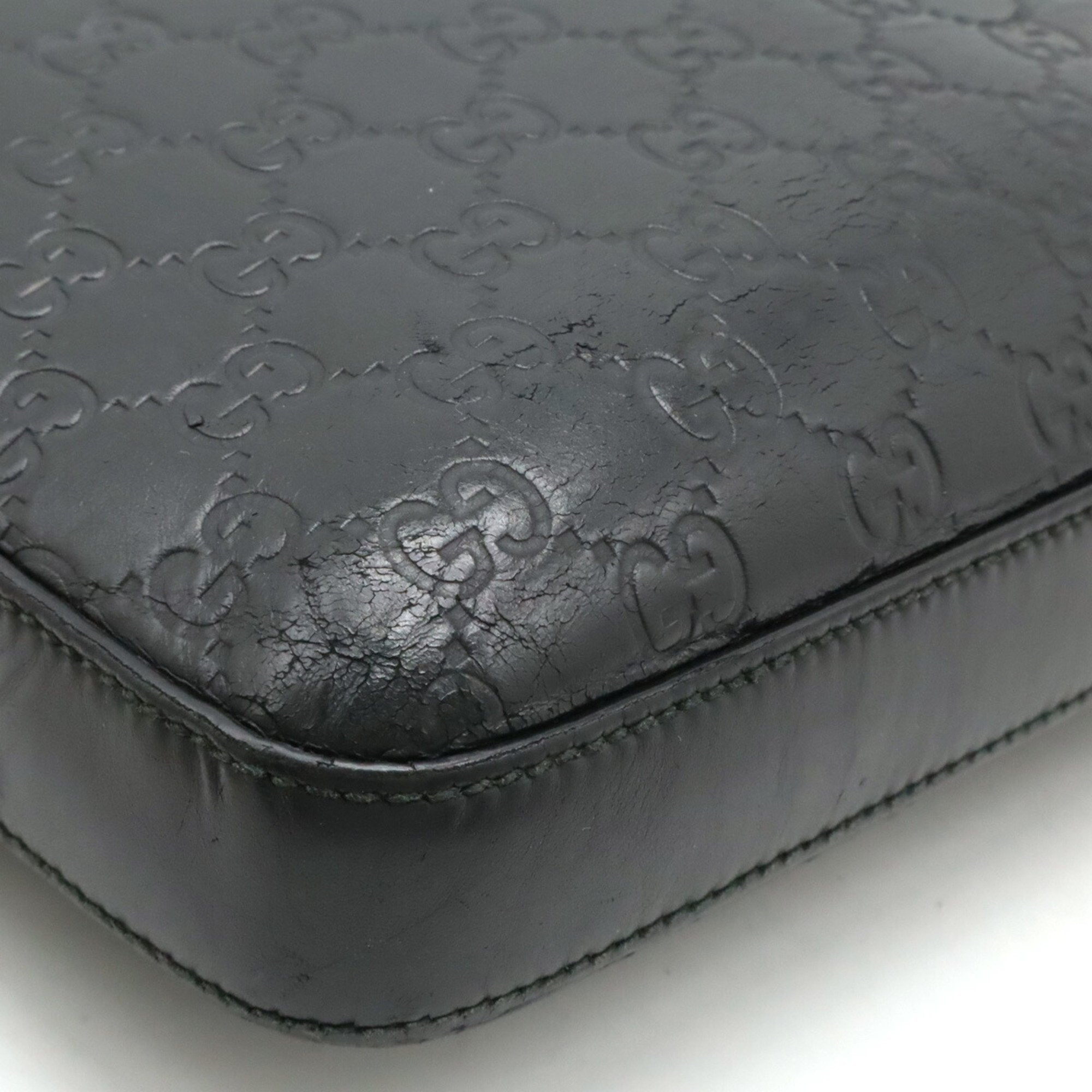 Gucci Black Leather Shoulder Bag (Pre-Owned)