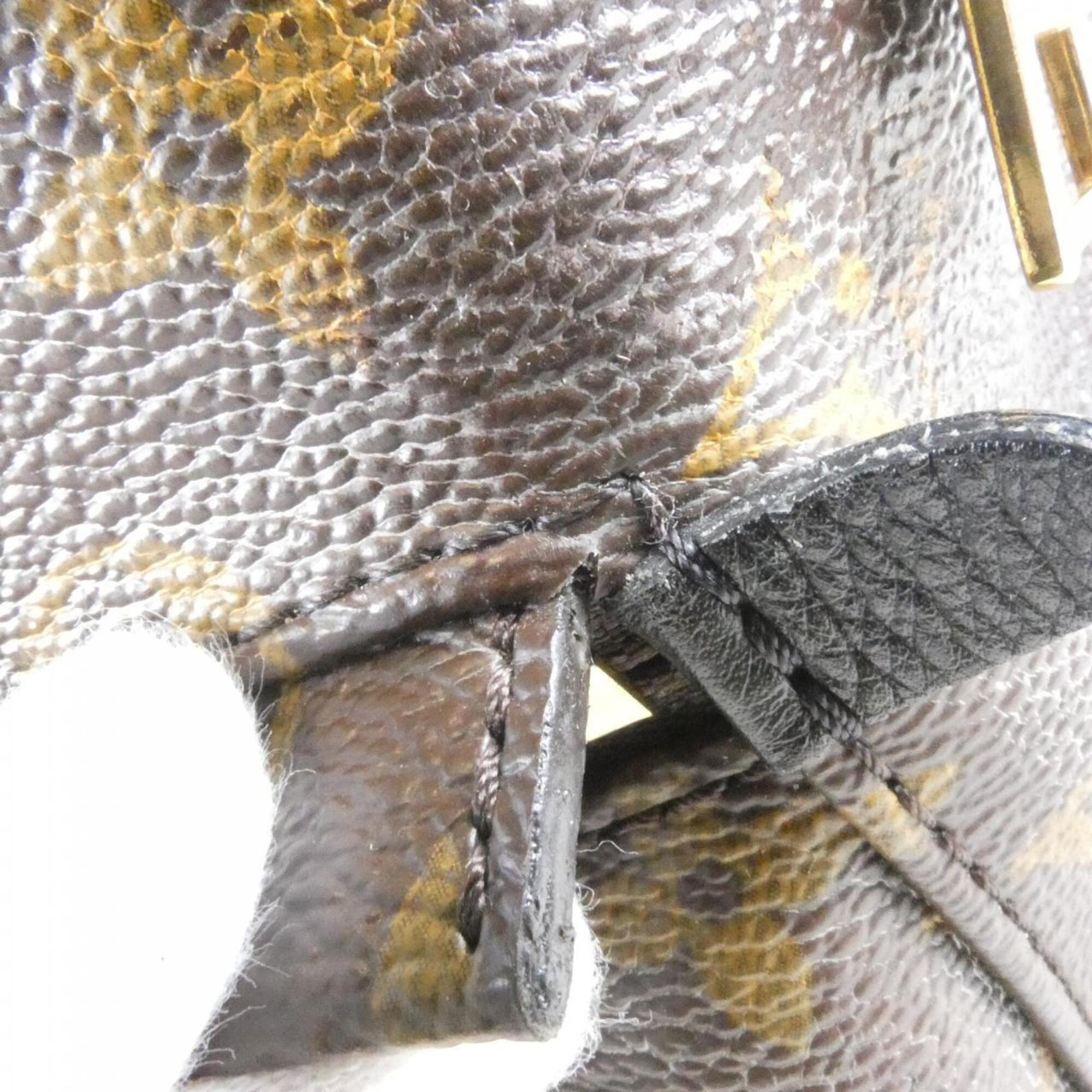 Louis Vuitton Monogram Marron Coated Canvas Backpack (Pre-Owned)