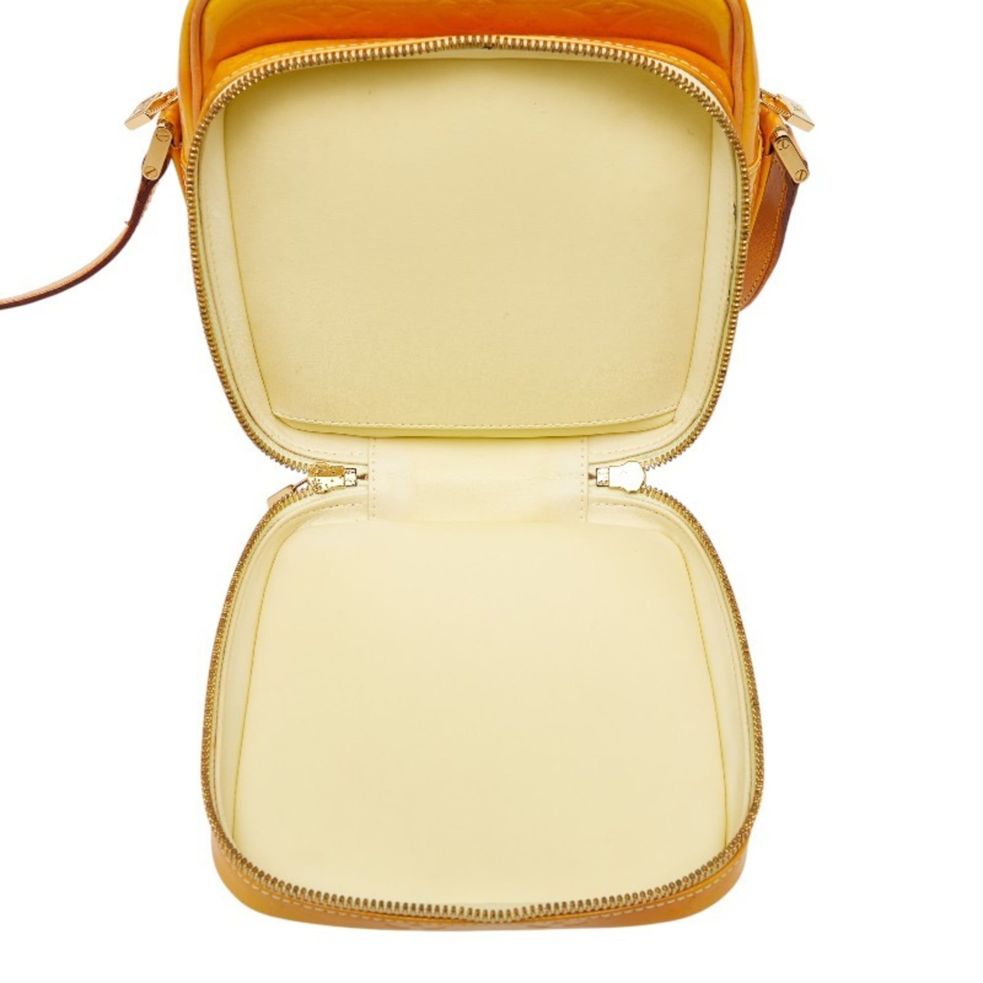 Louis Vuitton Yellow Patent Leather Shoulder Bag (Pre-Owned)